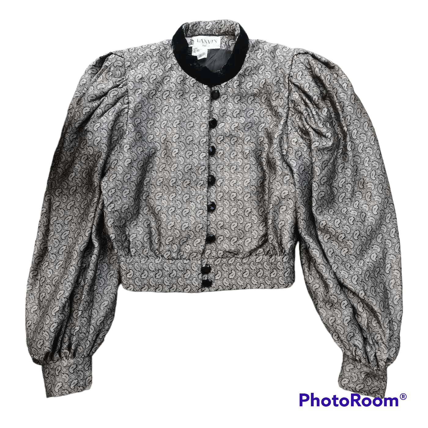 Lanvin Vintage LANVIN PARIS Silk Monogram Women Shirt Size M / US 6-8 / IT 42-44 - 1 Thumbnail