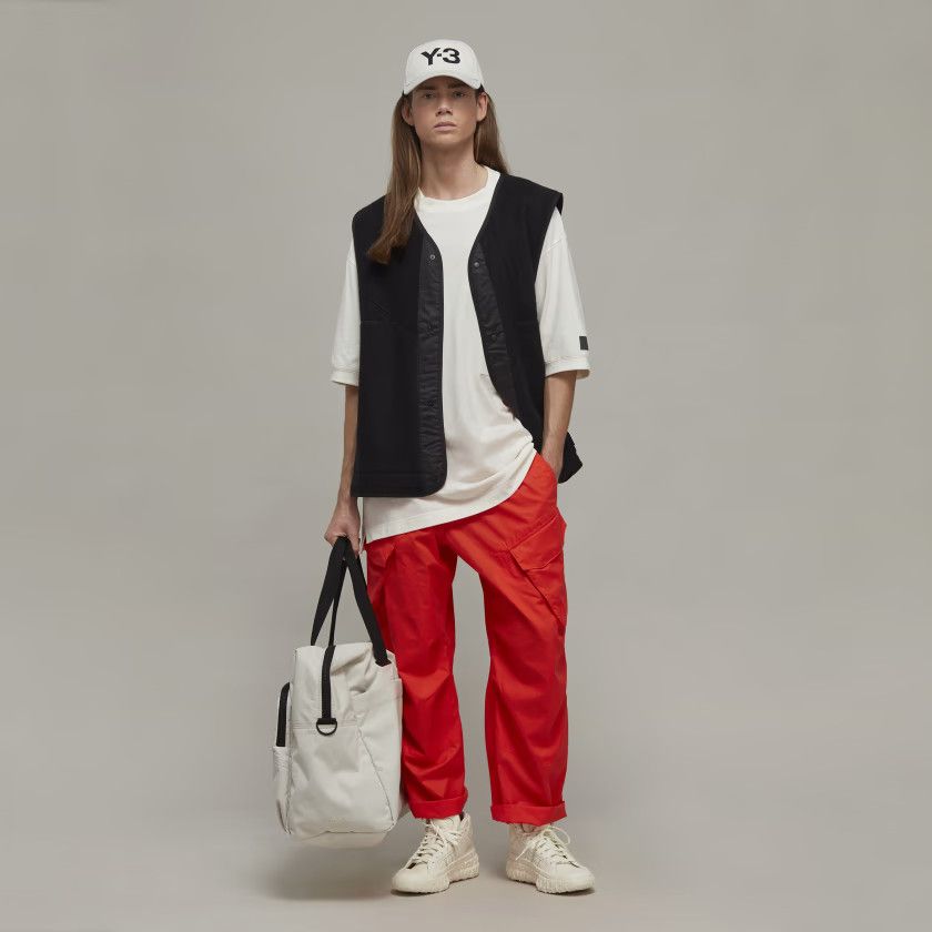 Adidas Adidas Y-3 White Crepe Pocket Tee Size US XL / EU 56 / 4 - 5 Thumbnail