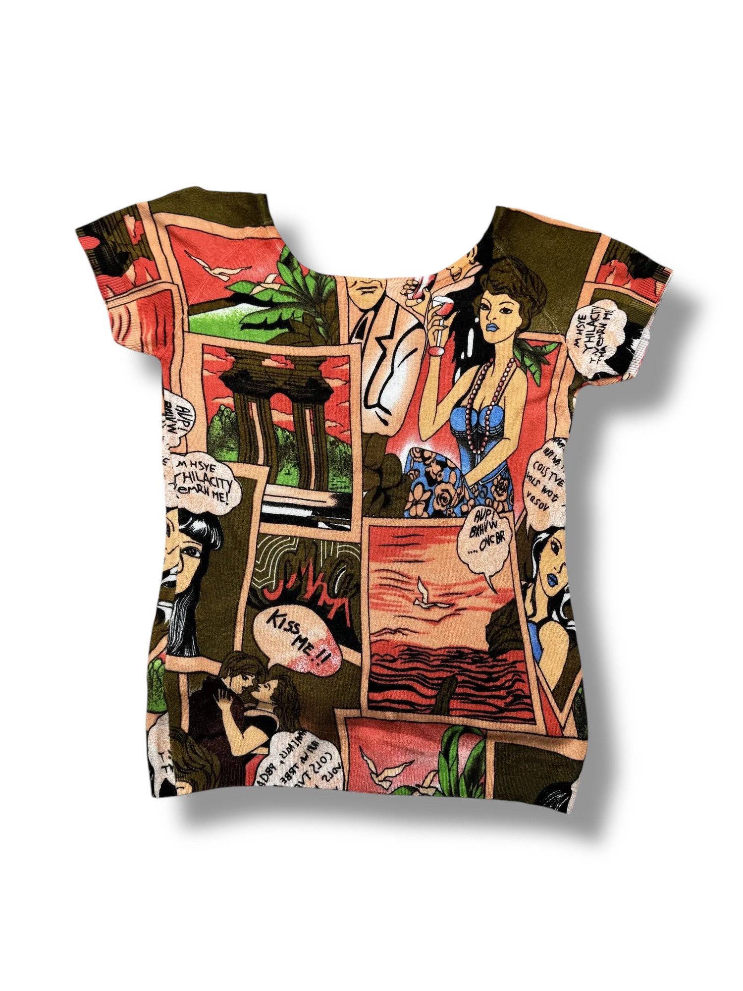 Japanese Brand Printed Tee From The 90s(V190) Size M / US 6-8 / IT 42-44 - 3 Thumbnail
