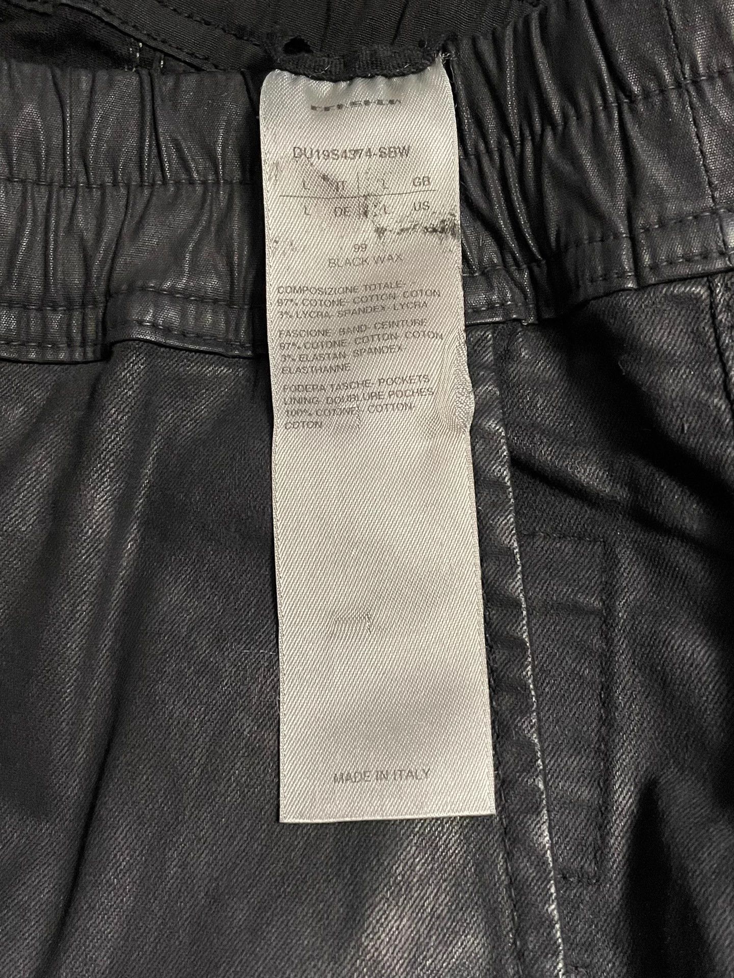 Rick Owens Rick Owens RO waxed long pants L Size US 40 / EU 56 - 3 Thumbnail