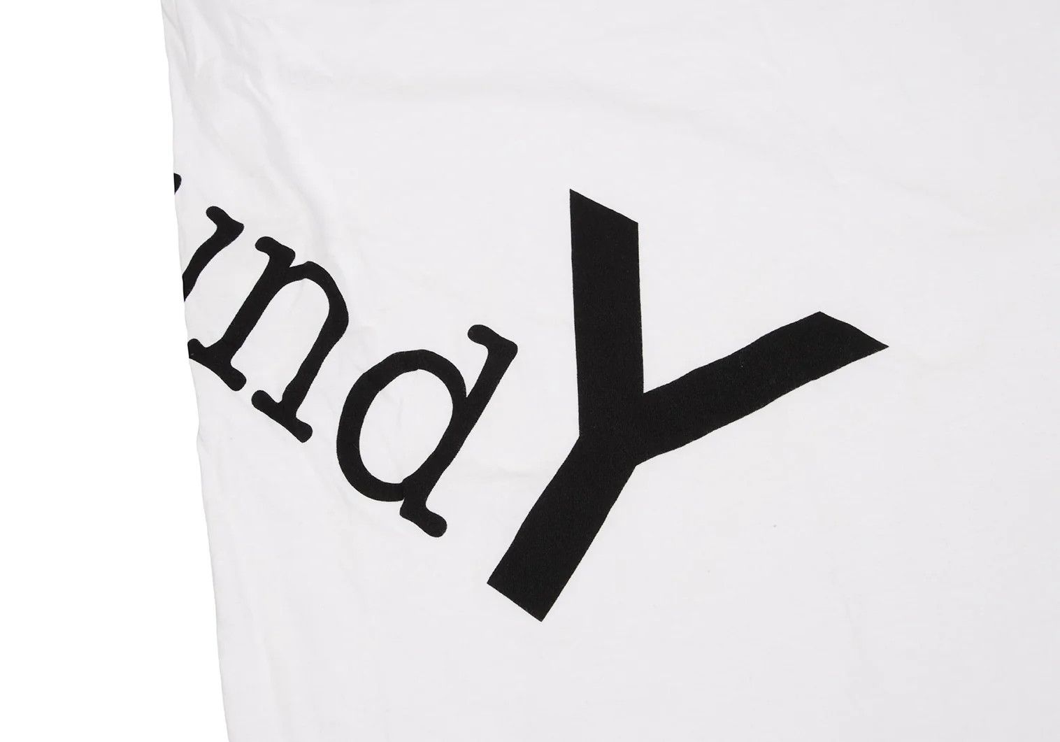 Yohji Yamamoto Logo Print Hem Slit Design Long Sleeve T-Shirt White Size US S / EU 44-46 / 1 - 10 Thumbnail