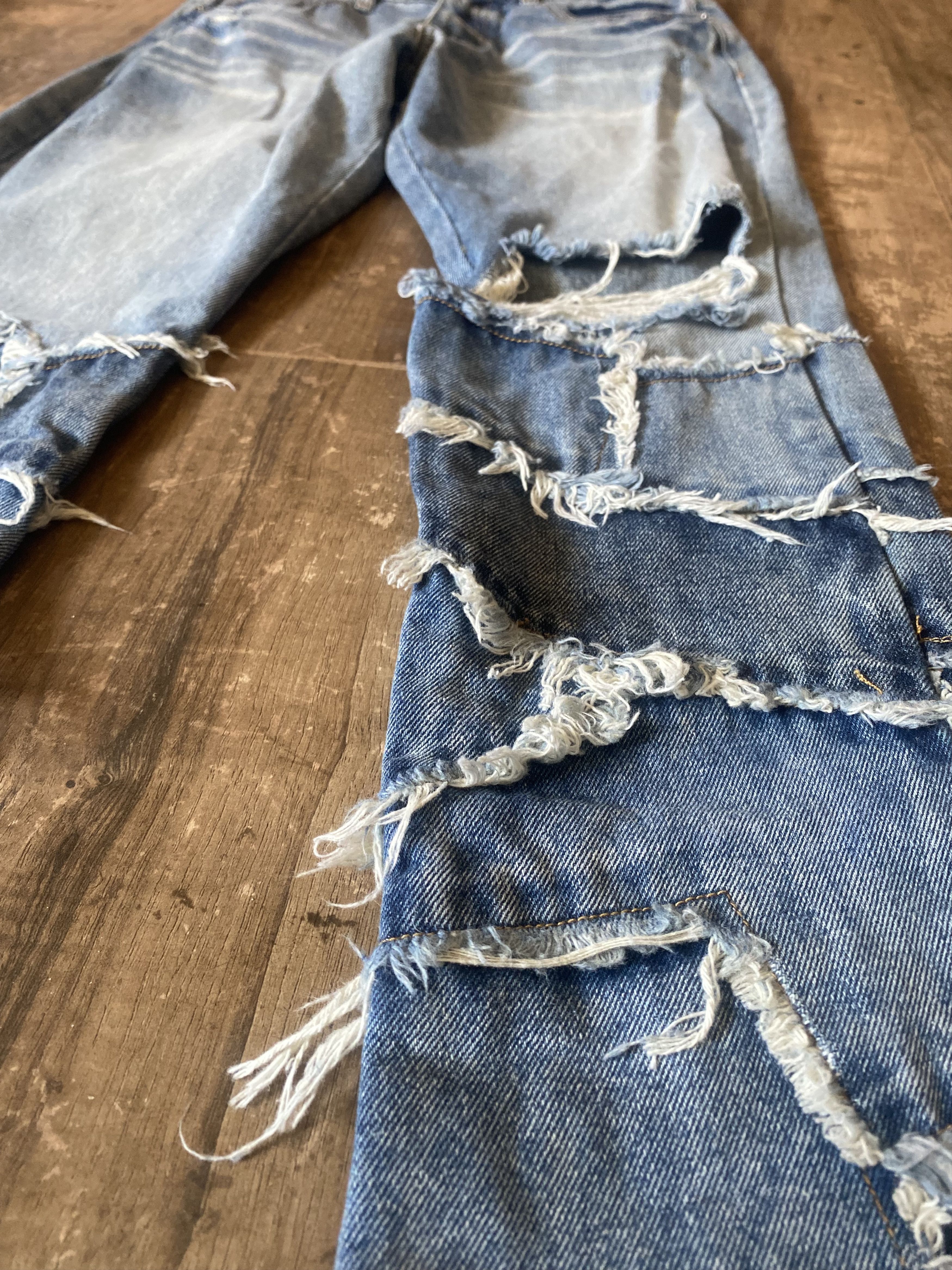 Forever 21 Forever 21 Stacked Distressed Denim Jeans 32x32 Size US 32 / EU 48 - 7 Thumbnail