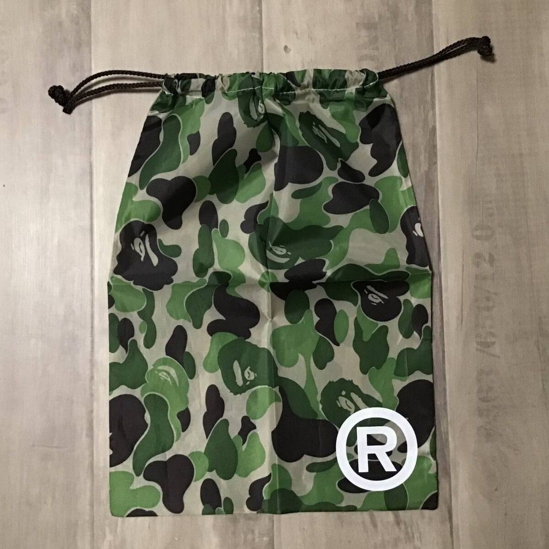 2004 BAPE Nylon Shoe Bag ABC Camo Green a bathing ape NIGO