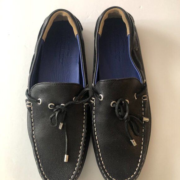 Sebago sebago men's new black leather slip on loafers size: 10M Size US 10 / EU 43 - 1 Thumbnail