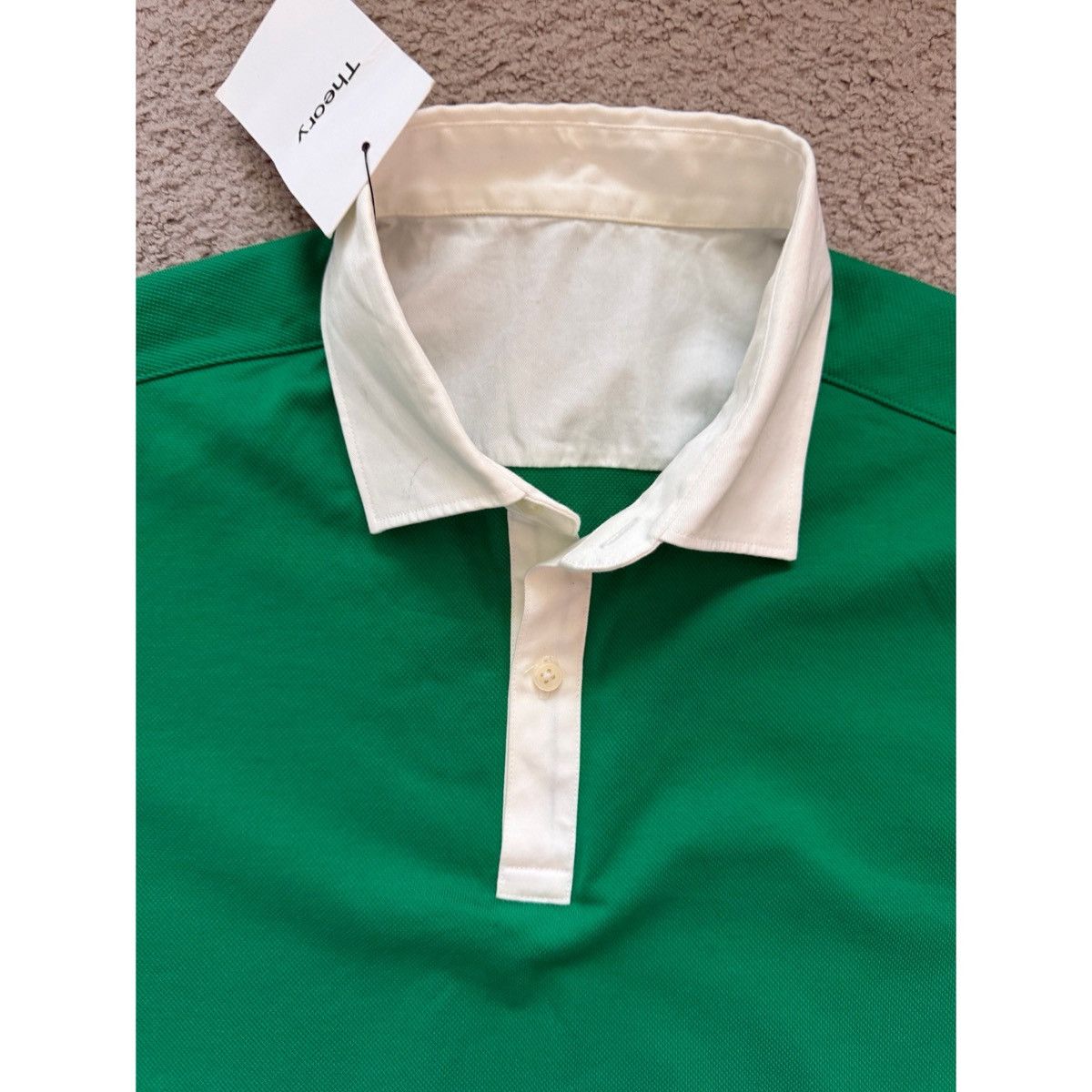 Theory THEORY GREEN POLO SHIRT Size US M / EU 48-50 / 2 - 2 Thumbnail