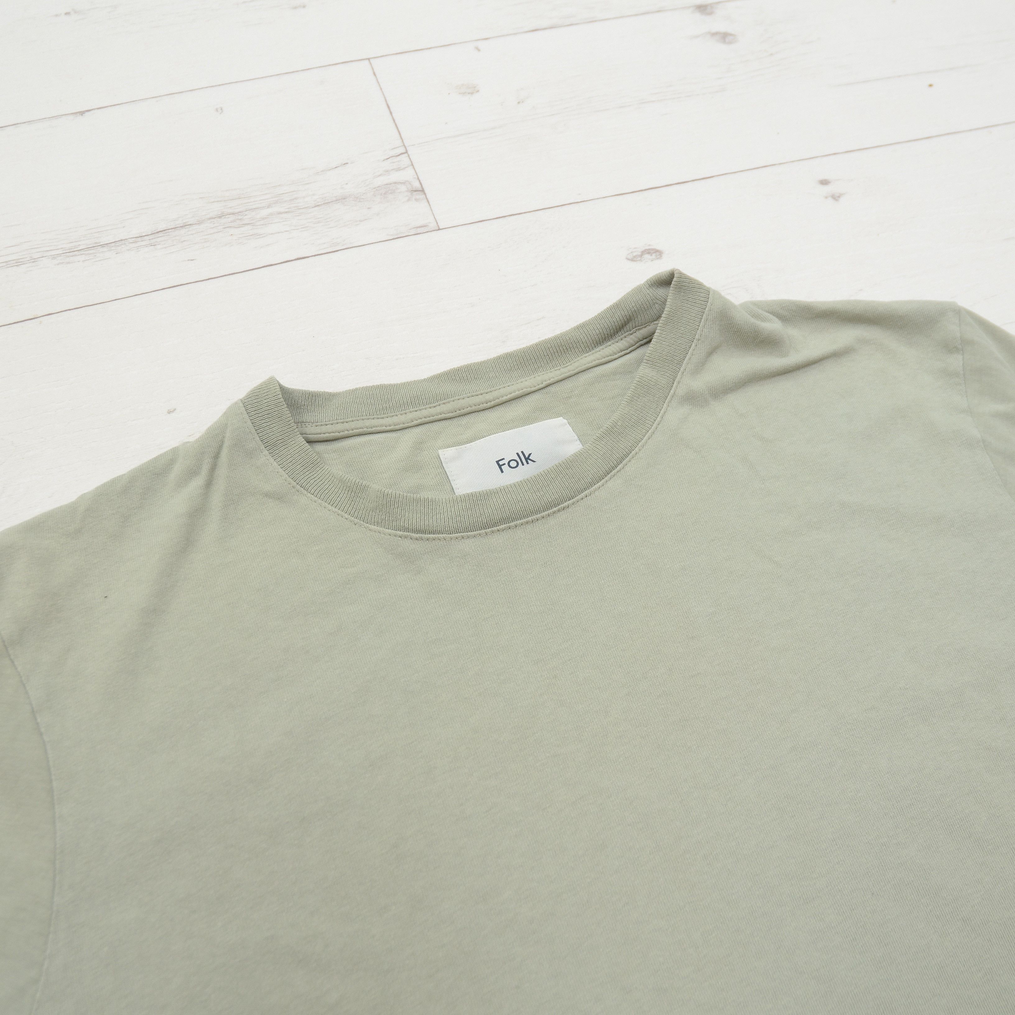 Folk Folk Basic Green Khaki T-Shirt Tee Soild Size US L / EU 52-54 / 3 - 4 Thumbnail