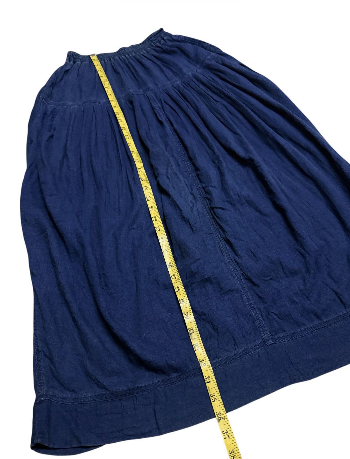 Issey Miyake HAI SPORTING GEAR Midi Skirt Blue Vintage 70s Size 28" / US 6 / IT 42 - 7 Thumbnail