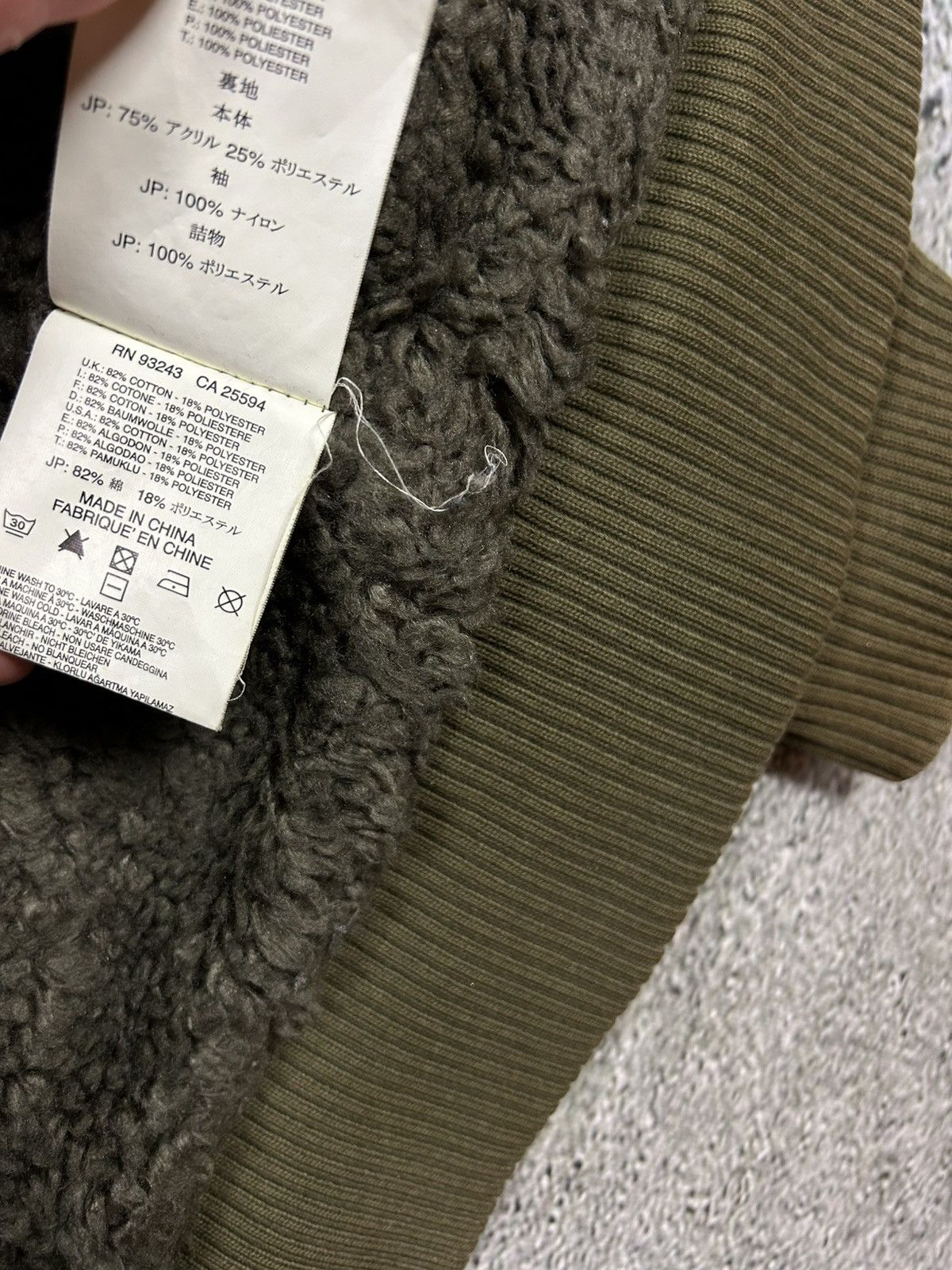 Diesel × Vintage Diesel vintage khaki zip hoodie teddy fur Y2K Japanese Size US XL / EU 56 / 4 - 7 Thumbnail