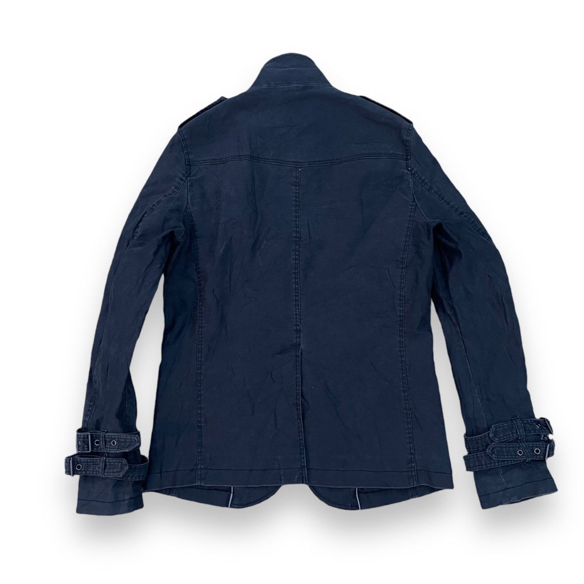 If Six Was Nine × Japanese Brand × Le Grande Bleu (L.G.B.) 🇯🇵 JAPANESE 6 POCKETS BONDAGE WORKWEAR PUNK GOTHIC JACKET Size US M / EU 48-50 / 2 - 2 Thumbnail