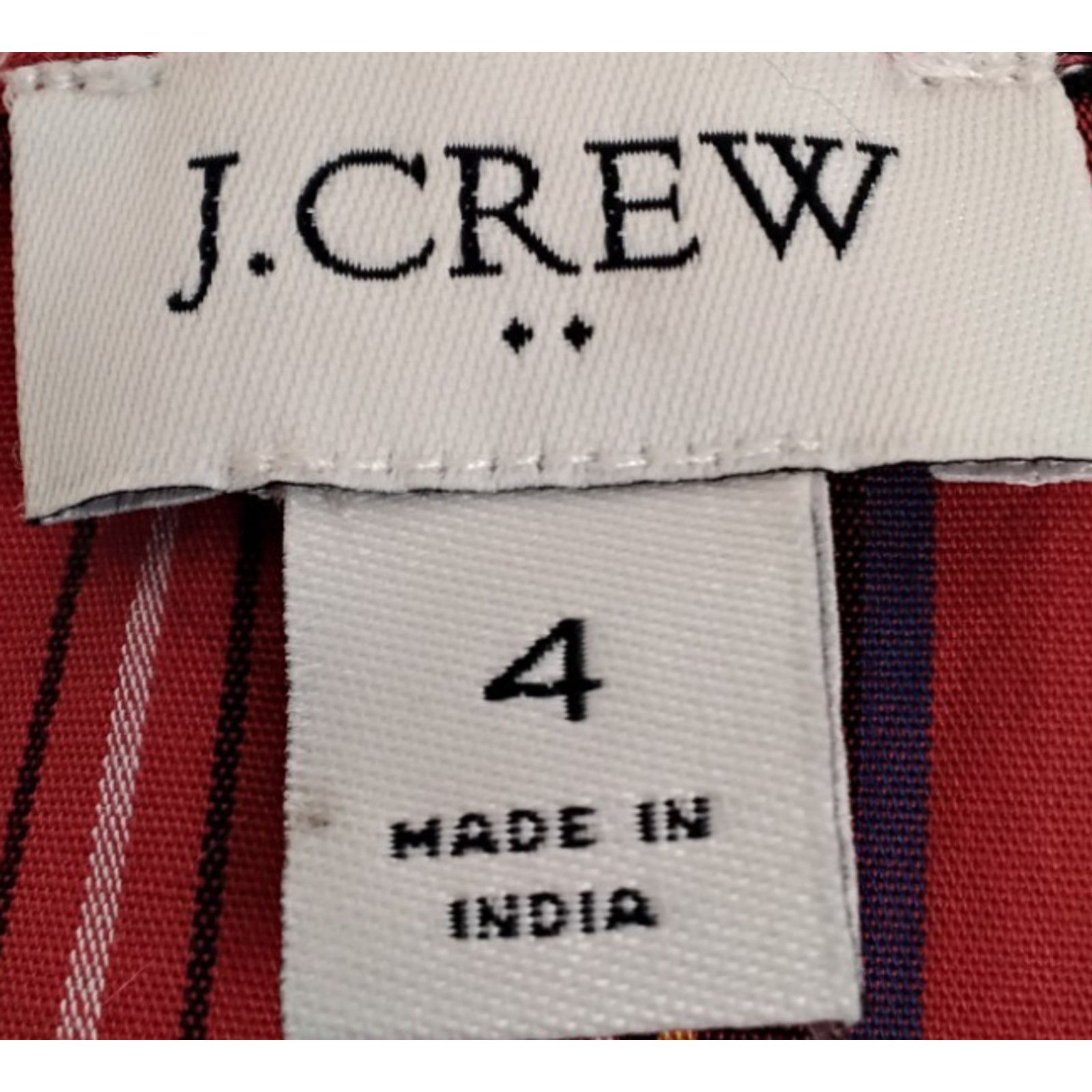 J.Crew J. Crew Midi Dress Women's 4 Red Tartan Plaid NWT Size S / US 4 / IT 40 - 11 Thumbnail