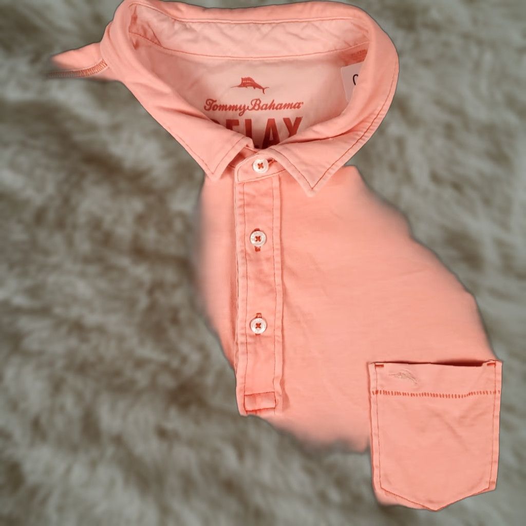 Tommy Bahama VINTAGE Tommy Bahama Polo Shirt Men XL Pink Cotton Casual Short Sleeve Size US XL / EU 56 / 4 - 1 Thumbnail
