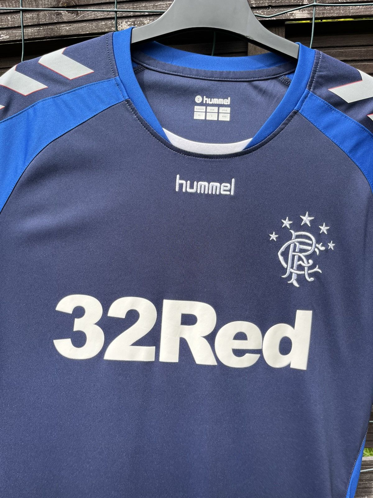 Hummel ⚽️ GLASGOW RANGERS 2018 2019 HUMMEL SOCCER JERSEY FOOTBALL Size US XL / EU 56 / 4 - 3 Thumbnail