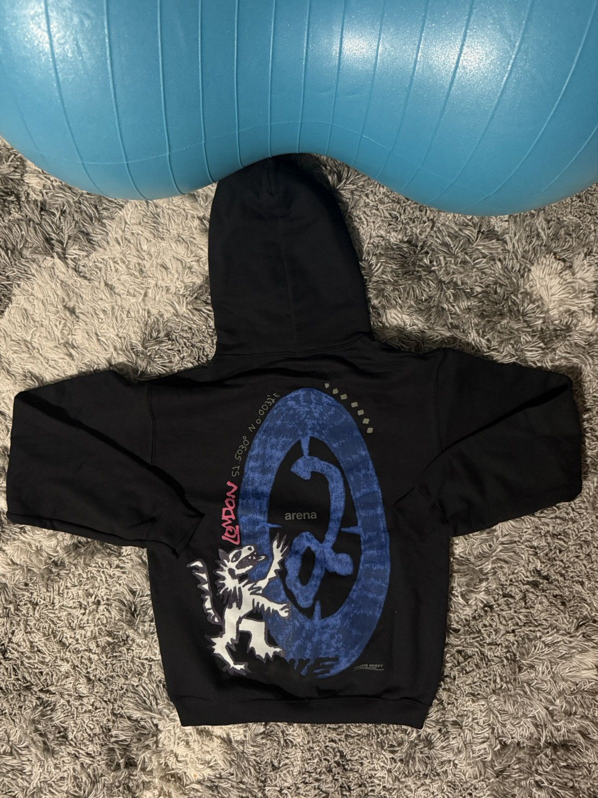 Travis Scott Travis Scott London O2 Live Black Pullover Hoodie in SMALL Size US S / EU 44-46 / 1 - 2 Thumbnail