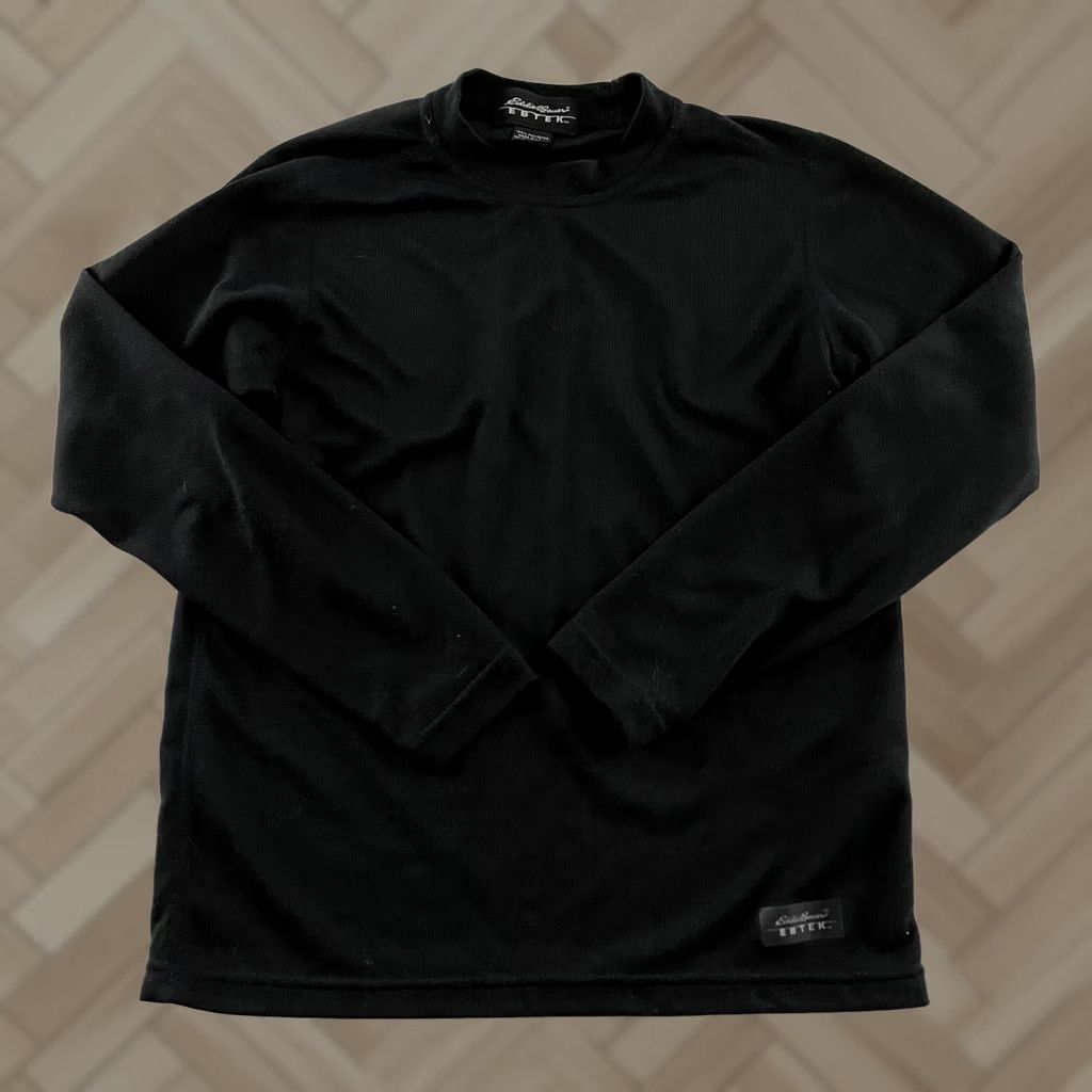 Eddie Bauer Eddie Bauer Base Layer Long Sleeve Top Women's M Black Polyester EBTek 100% Long Sleeve Base Layer Shirt Women M Black Eddie Bauer Size M / US 6-8 / IT 42-44 - 1 Thumbnail
