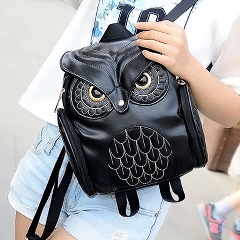 Japanese Brand Embossed Owl Backpack Size ONE SIZE - 1 Thumbnail