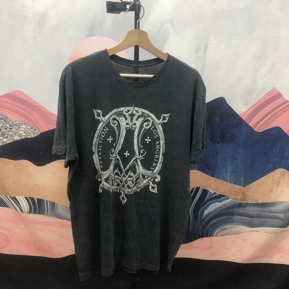 Affliction Affliction Dagger Cross T Shirt Hardy Double Sided Size US M / EU 48-50 / 2 - 2 Thumbnail