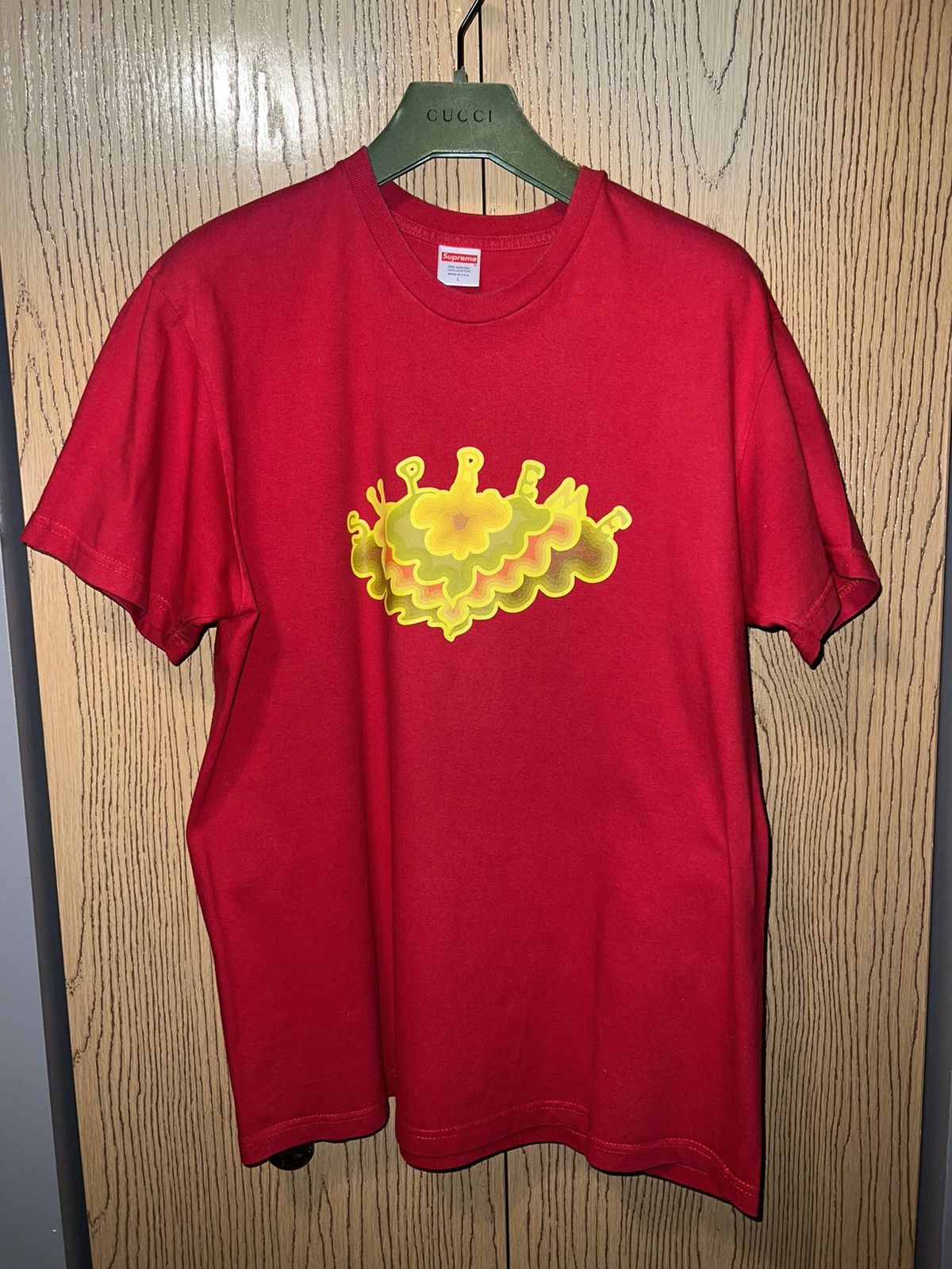 Supreme Red Cloud Tee Sz L