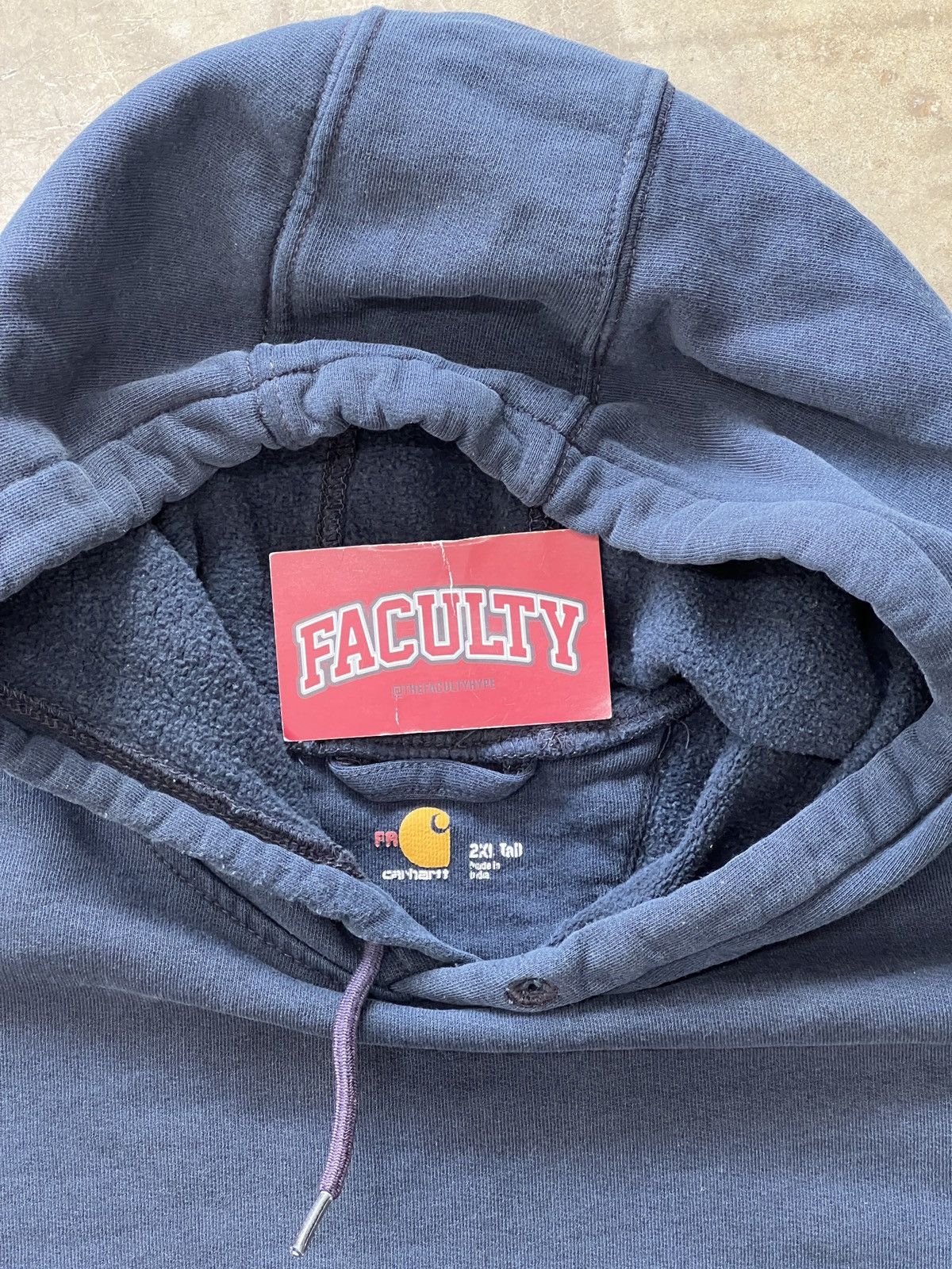 Carhartt Carhartt Fire retardant Navy Hoodie 2XL Tall Size US XXL / EU 58 / 5 - 3 Thumbnail