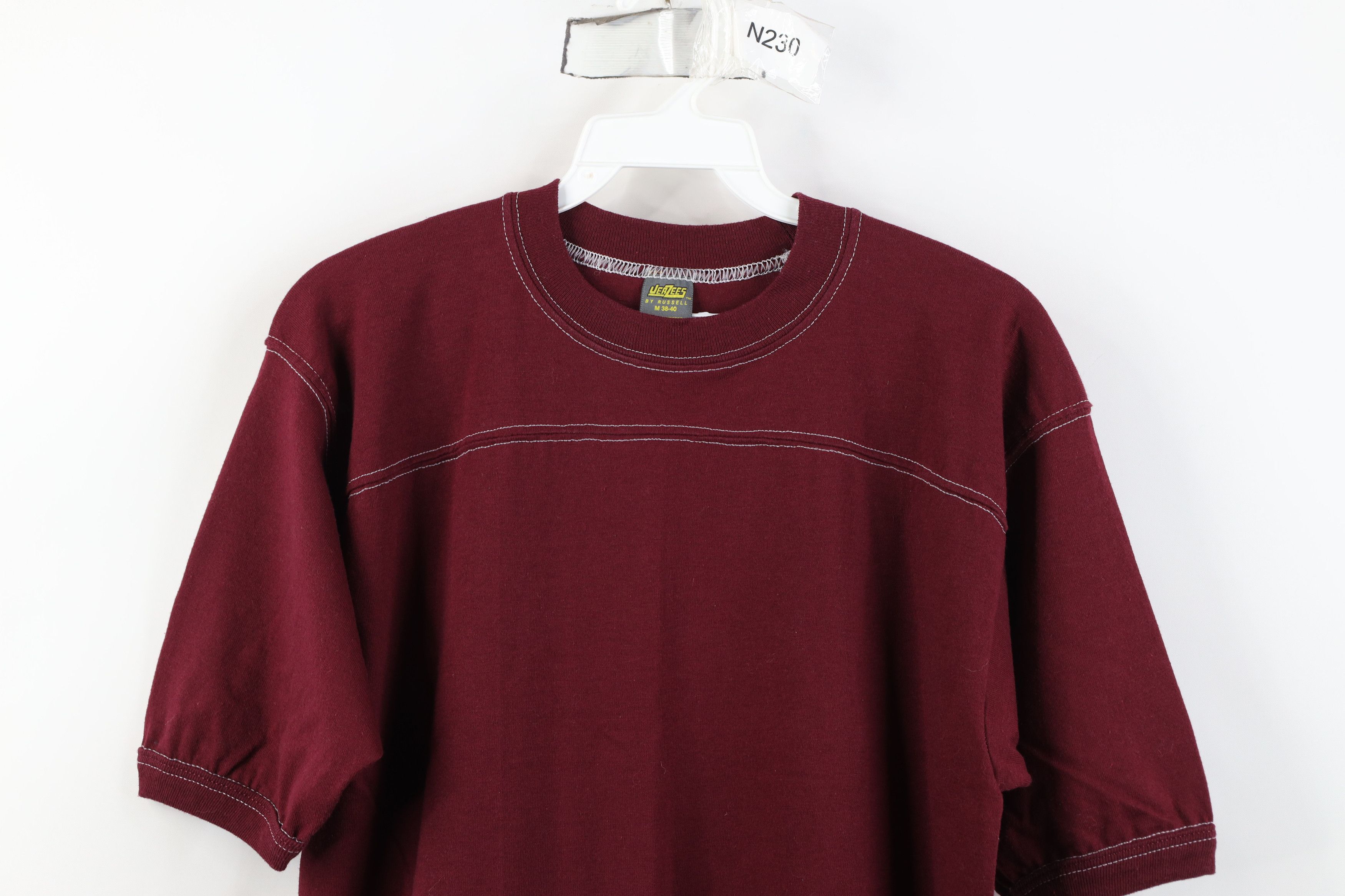 Russell Athletic Vintage 70s Russell Athletic Jersey Ringer T-Shirt USA Size US M / EU 48-50 / 2 - 2 Thumbnail