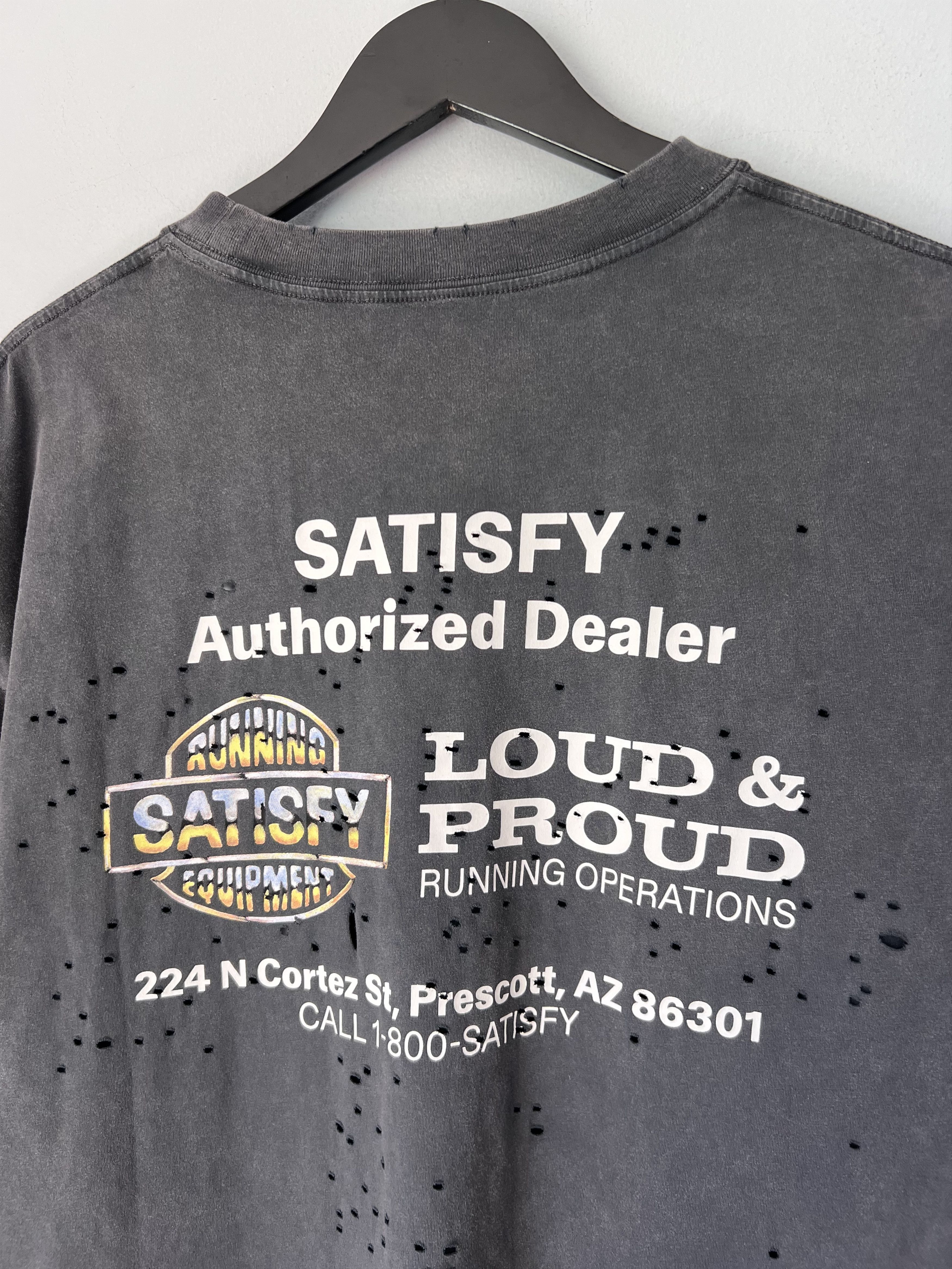 Satisfy Satisfy Running Authorized Dealer Mothtech Tee in Black Size US S / EU 44-46 / 1 - 6 Thumbnail