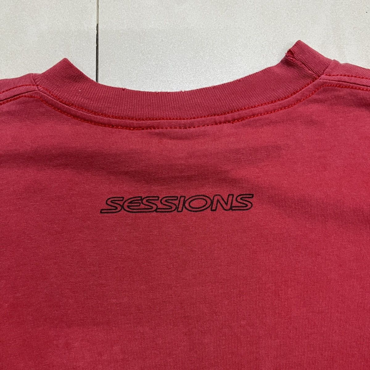 Sessions × Vintage Vintage Sessions Sunfaded Distressed Longsleeve T Shirt Size US S / EU 44-46 / 1 - 11 Thumbnail