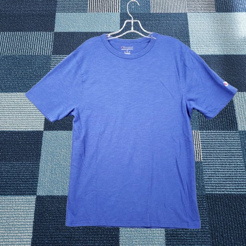 Champion Champion T-Shirt Mens M Medium Blue Crew Neck Short Sleeve Athleticwear Tee Size US M / EU 48-50 / 2 - 1 Thumbnail