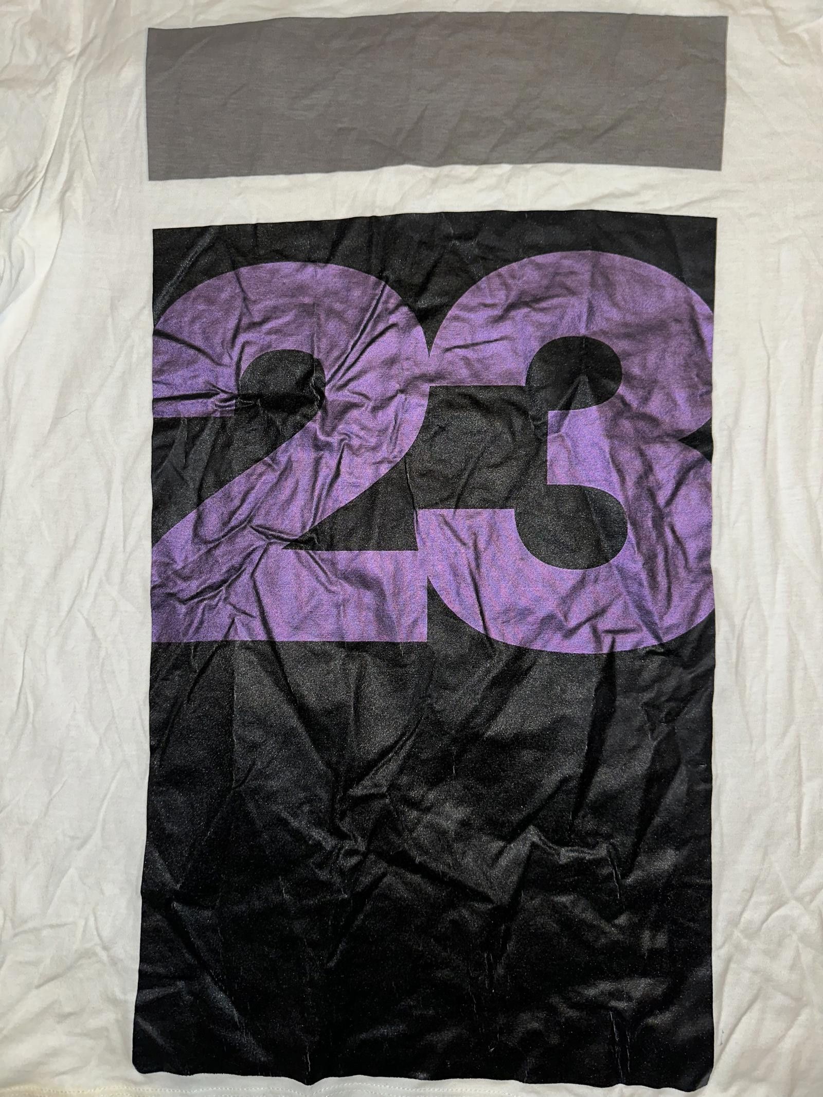 Designer Air Jordan White 23 Graphic Design T-Shirt Size US L / EU 52-54 / 3 - 2 Thumbnail