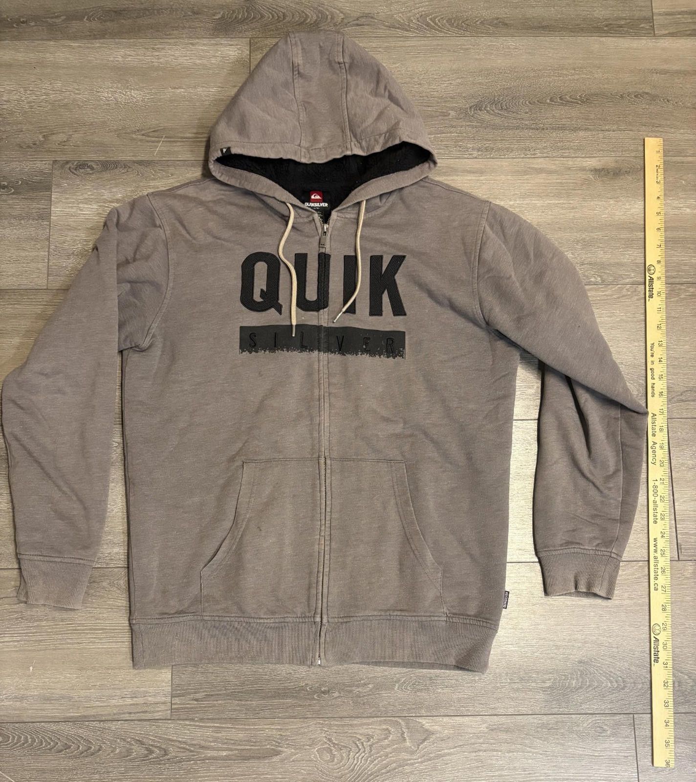 Quiksilver Y2K Quicksilver Sherpa Lined Hoodie Men’s L Full Zip Size US L / EU 52-54 / 3 - 1 Thumbnail