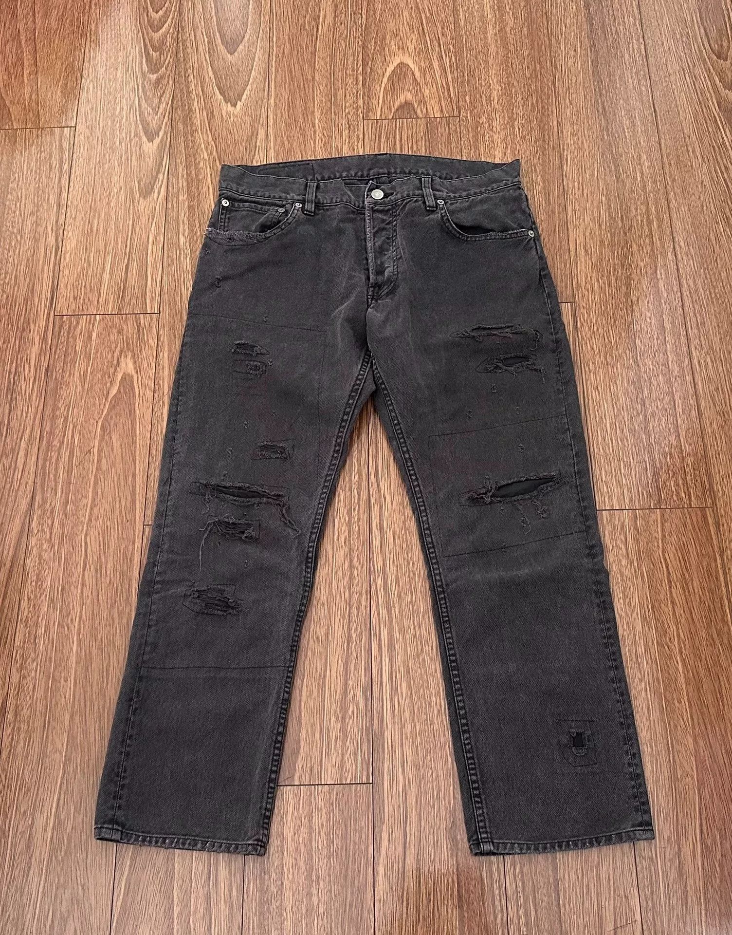 Visvim VISVIM FLUXUS 10 SERGE CRASH Distressed Jeans Size US 26 / EU 42 - 1 Thumbnail