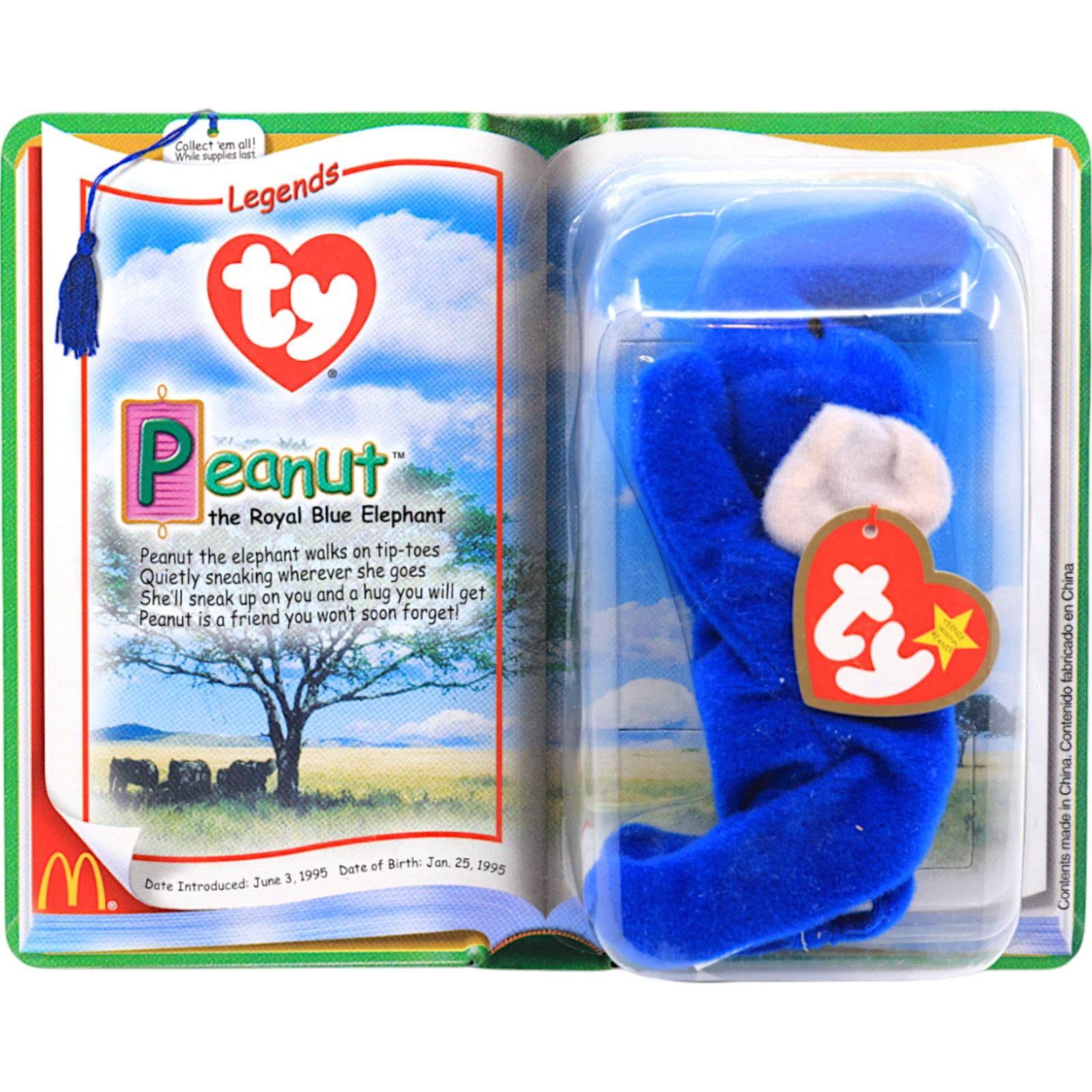 Vintage Teenie Beanie Babies 2000 Legends Trio [Set of 3] Size ONE SIZE - 6 Thumbnail