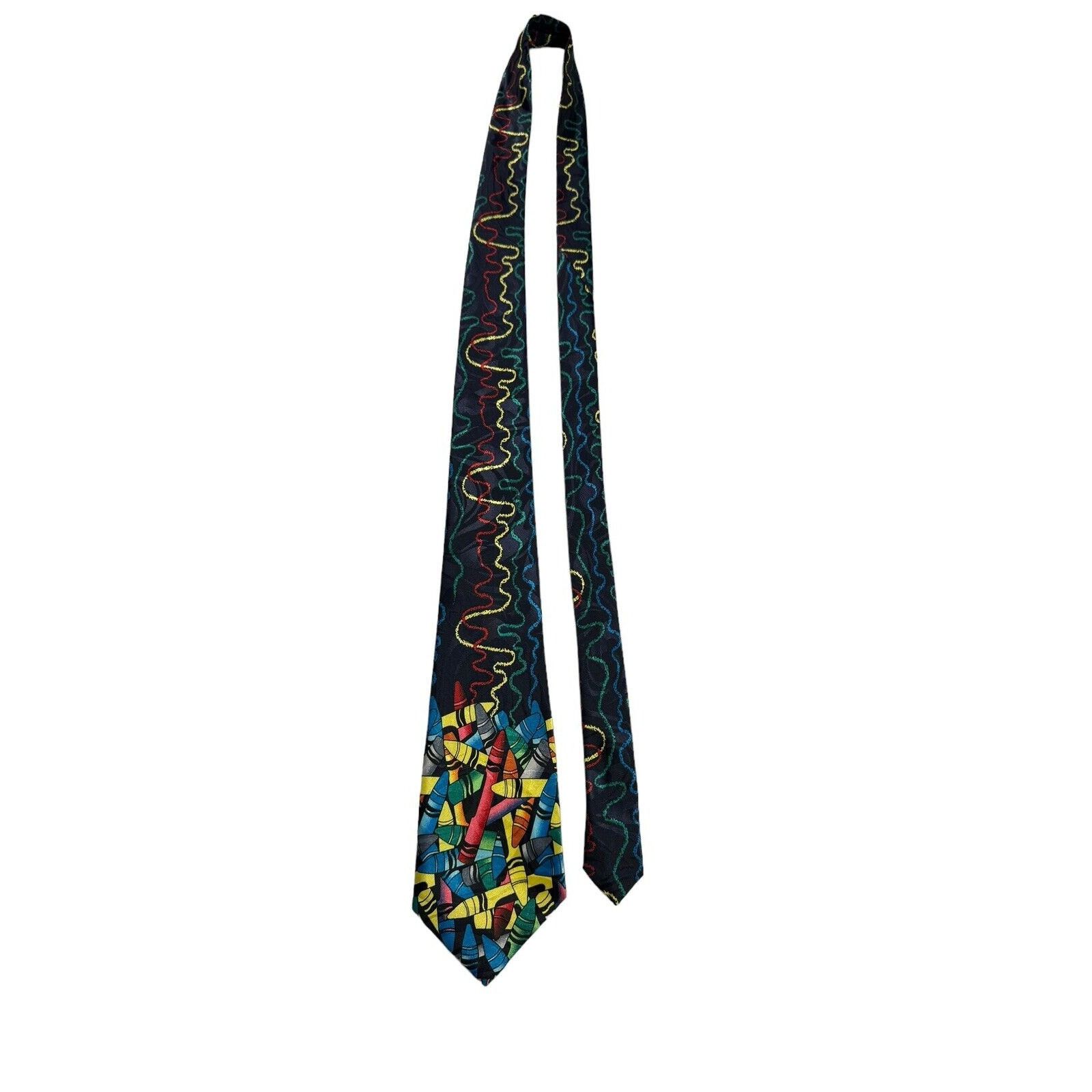 Other Fratello Crayon Scribbles Drawing Teacher Education NeckTie Size ONE SIZE - 2 Thumbnail