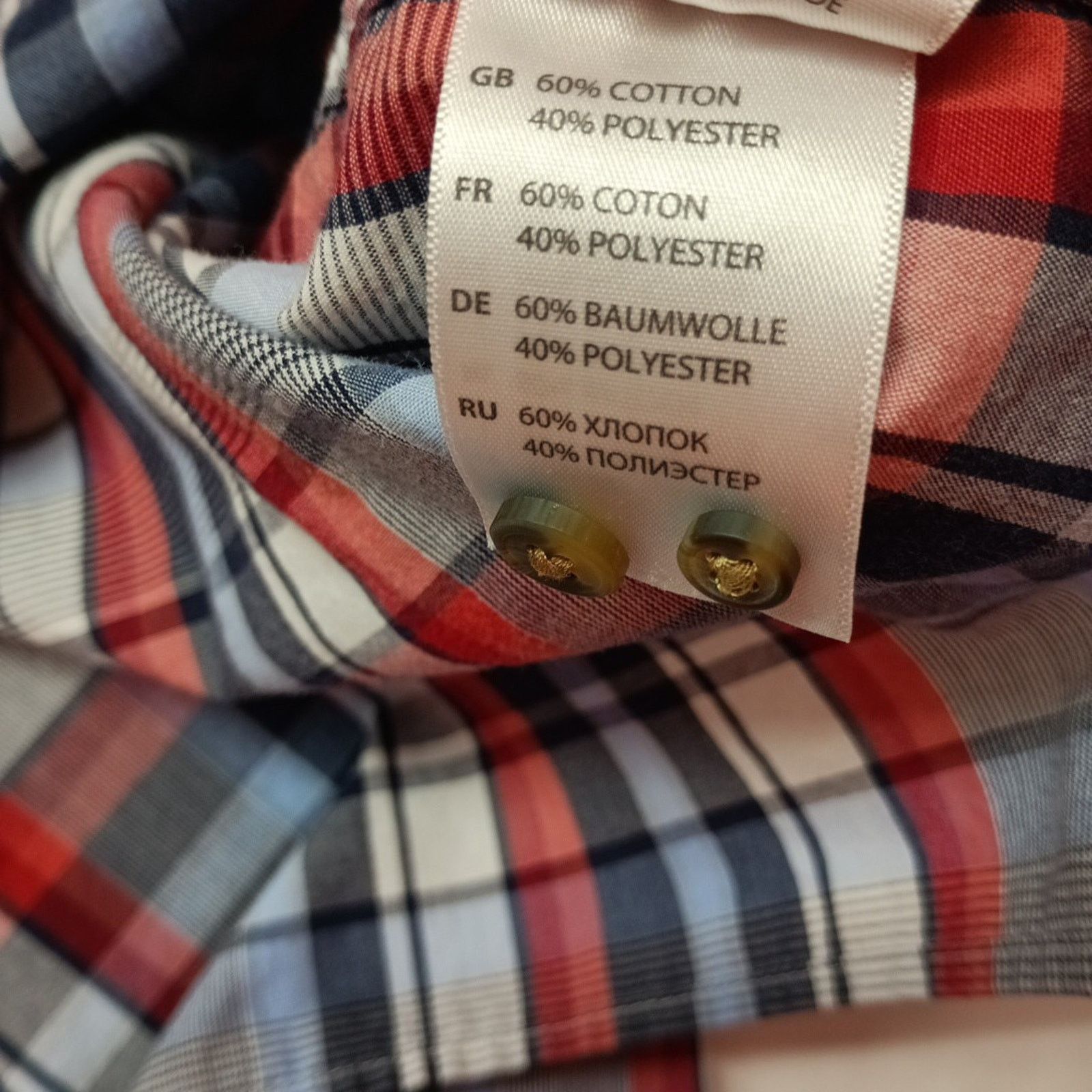 Other Harbor Bay Shirt Men’s 5XLT Red White Blue Checkered Size US XXL / EU 58 / 5 - 6 Thumbnail