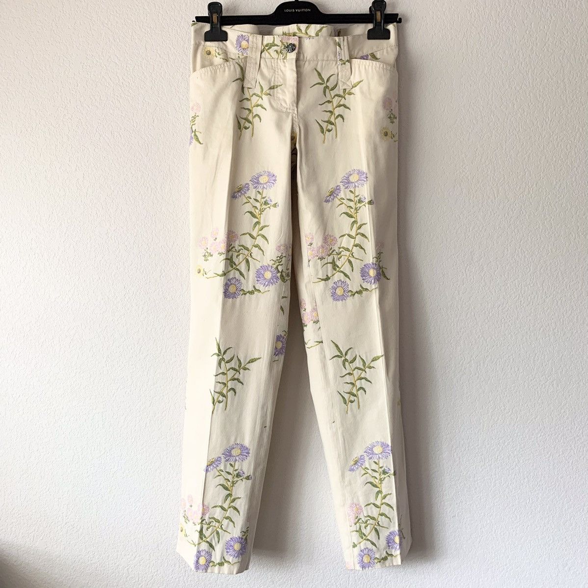 Dolce & Gabbana Embroidered floral pants Size 30" / US 8 / IT 44 - 19 Thumbnail