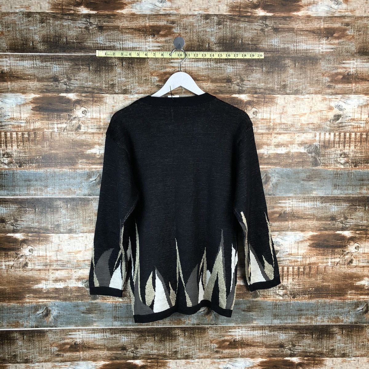 Vintage Japan vintage leopard love Black Knitwear #A1733 Size M / US 6-8 / IT 42-44 - 10 Thumbnail