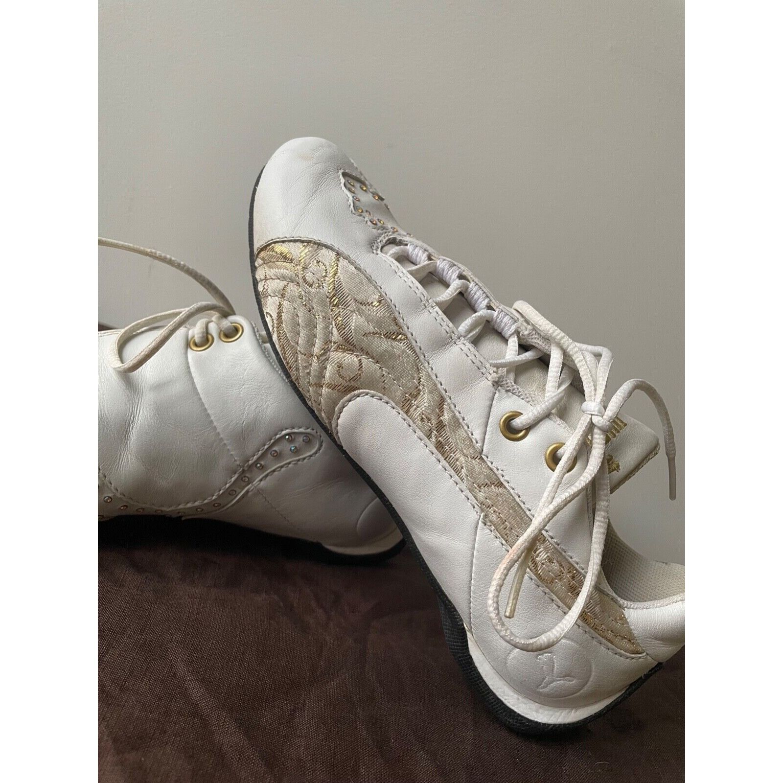 Puma Puma Y2K Speedcat Rhinestones Flat Trainers Shoes 8250AC Size US 7 / IT 37 - 9 Thumbnail