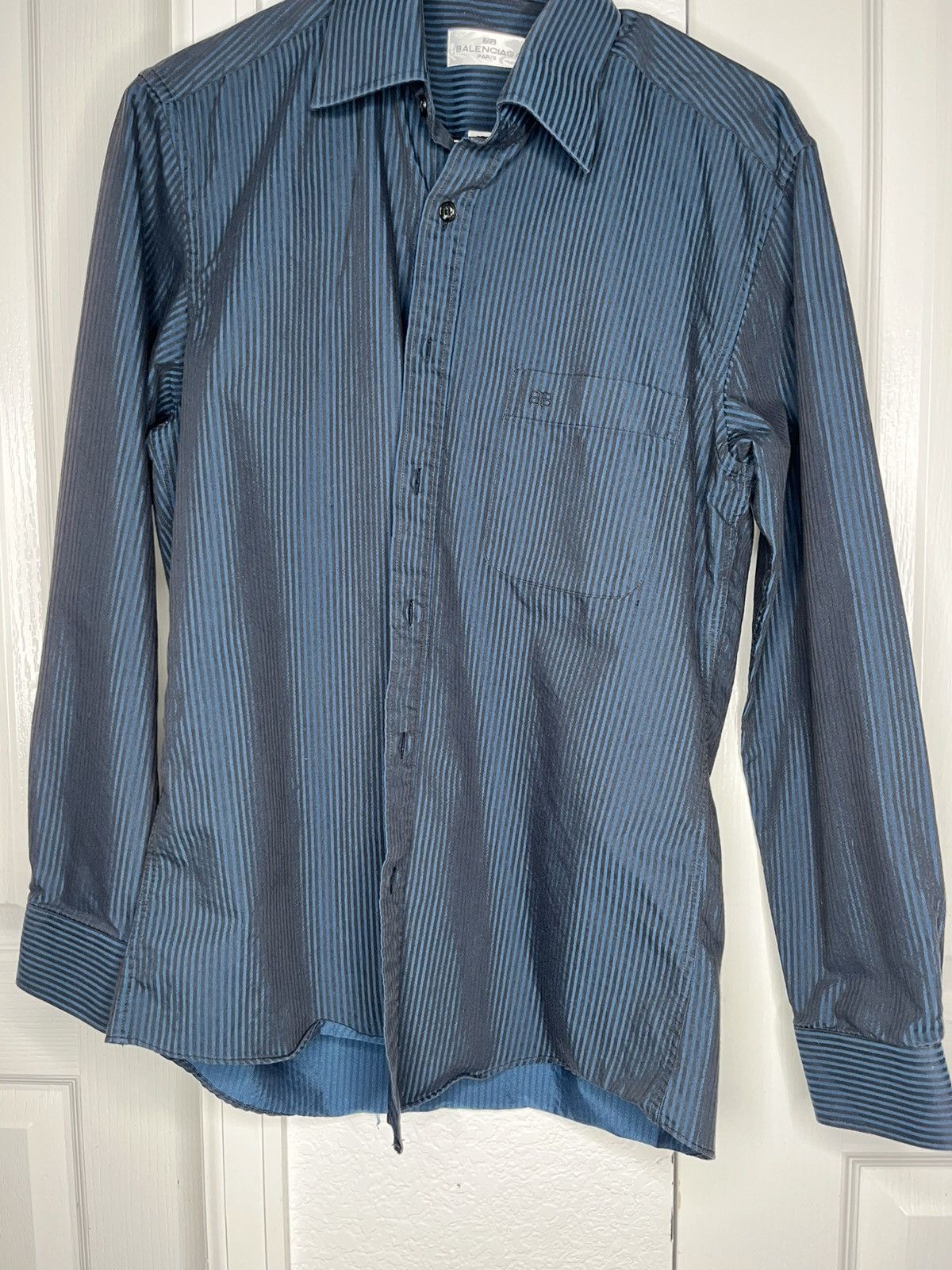 Balenciaga Balenciaga Blue Button Up Size US S / EU 44-46 / 1 - 1 Thumbnail