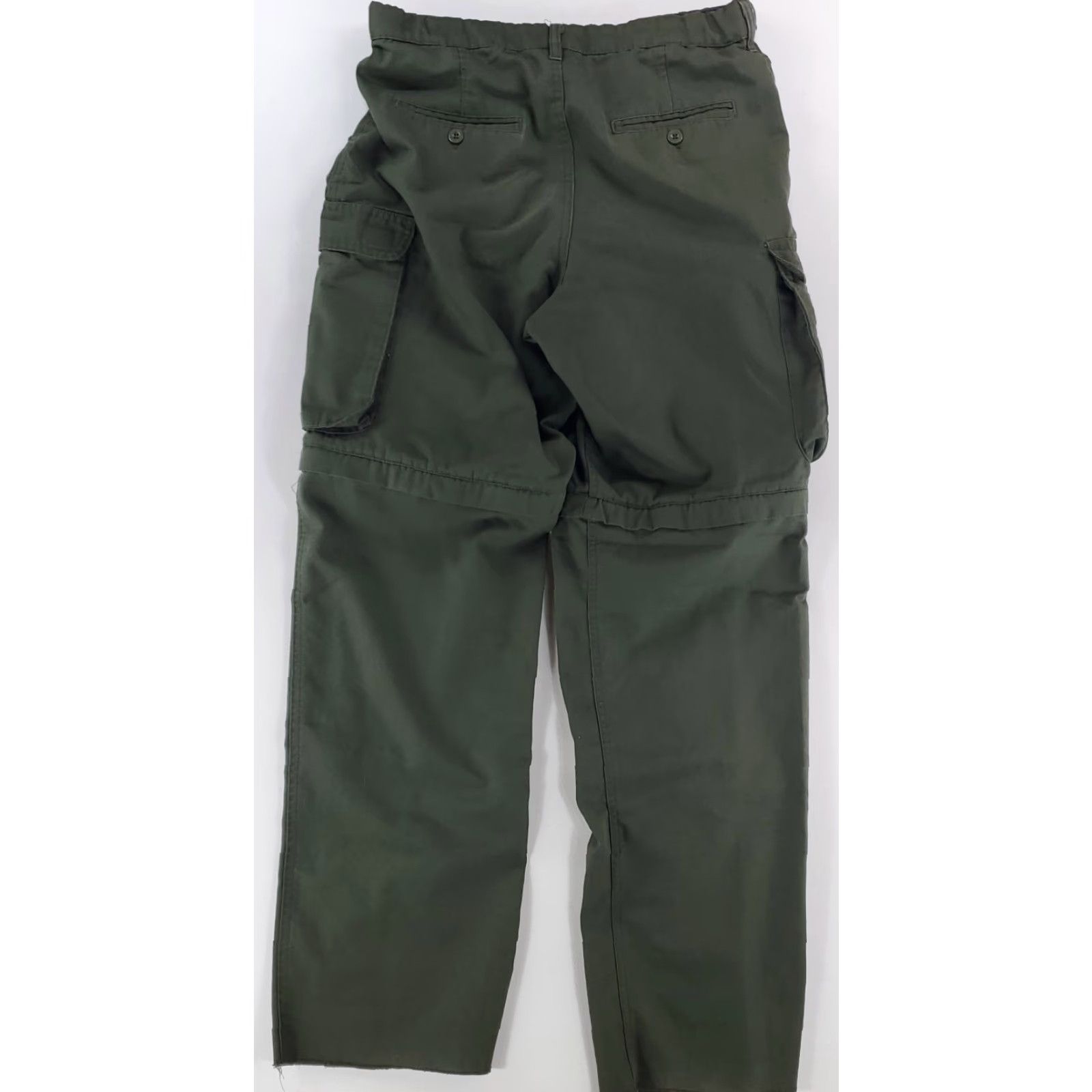 Vintage Boy Scouts of America Convertible Cargo Pants Shorts Mens 33 Regular 34 Inseam Green 33 x 34 Actual Mens Size US 33 - 5 Thumbnail