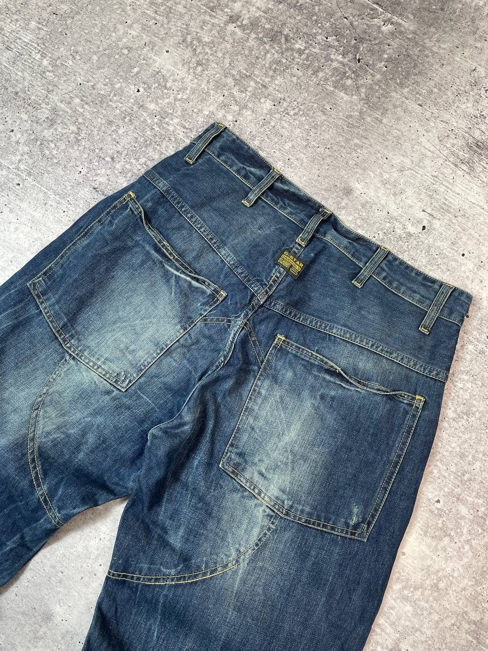 G-Star Vintage G Star Raw Elwood Biker Knee Denim Jeans Y2K Size US 32 / EU 48 - 7 Thumbnail