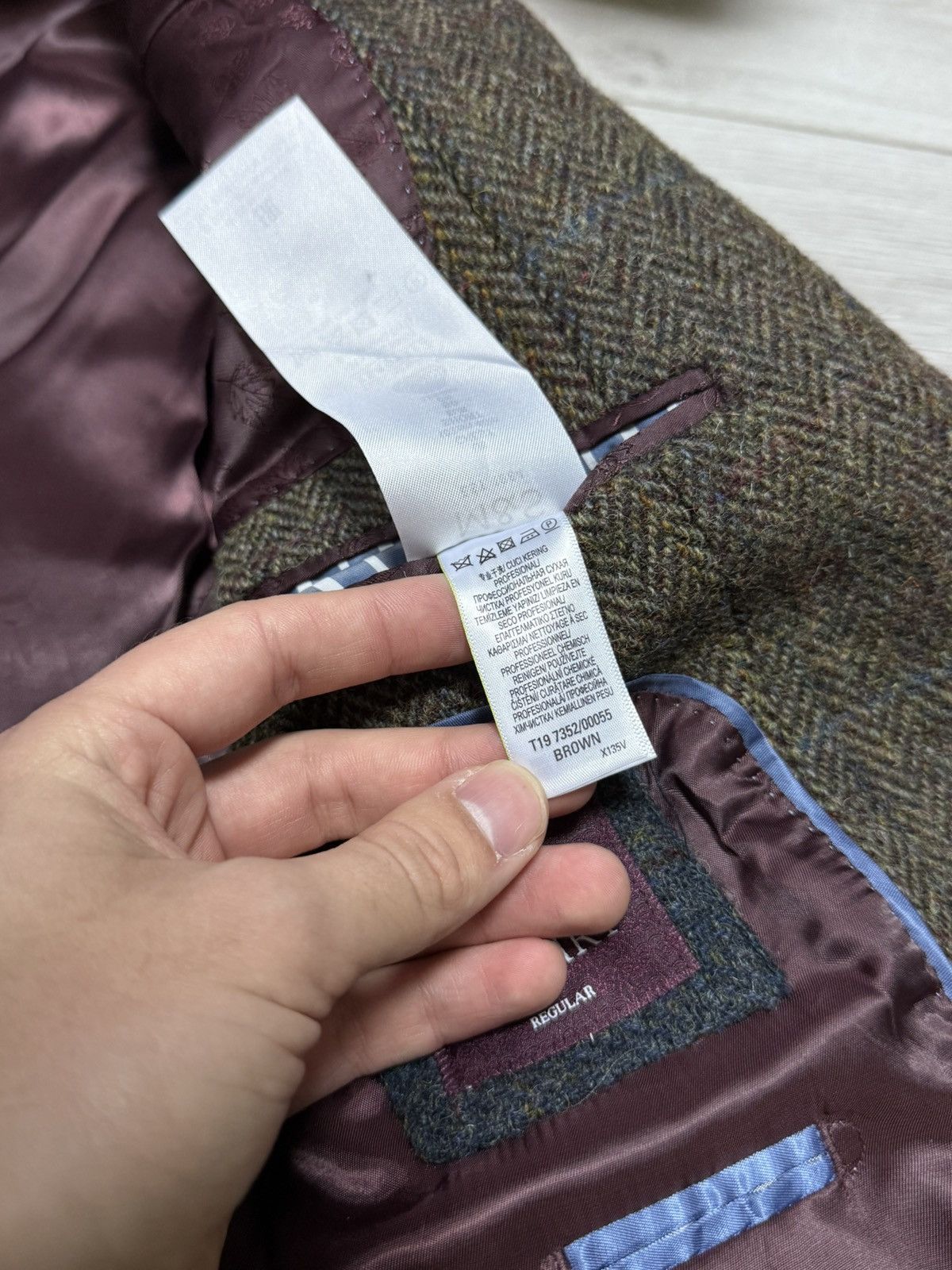 Harris Tweed Harris Tweed M&S wool knitted blazer tuxedo Size 40S - 6 Thumbnail