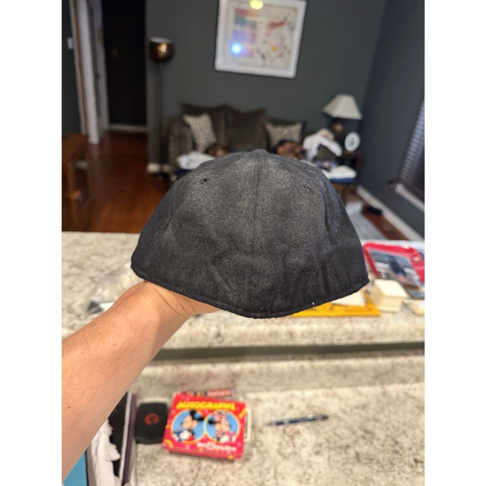 New Era VINTAGE New Era Baltimore Orioles Wool Fitted Hat Cap 7 1/4 MLB USA Black 80s Baseball Cap Mens Size ONE SIZE - 3 Thumbnail