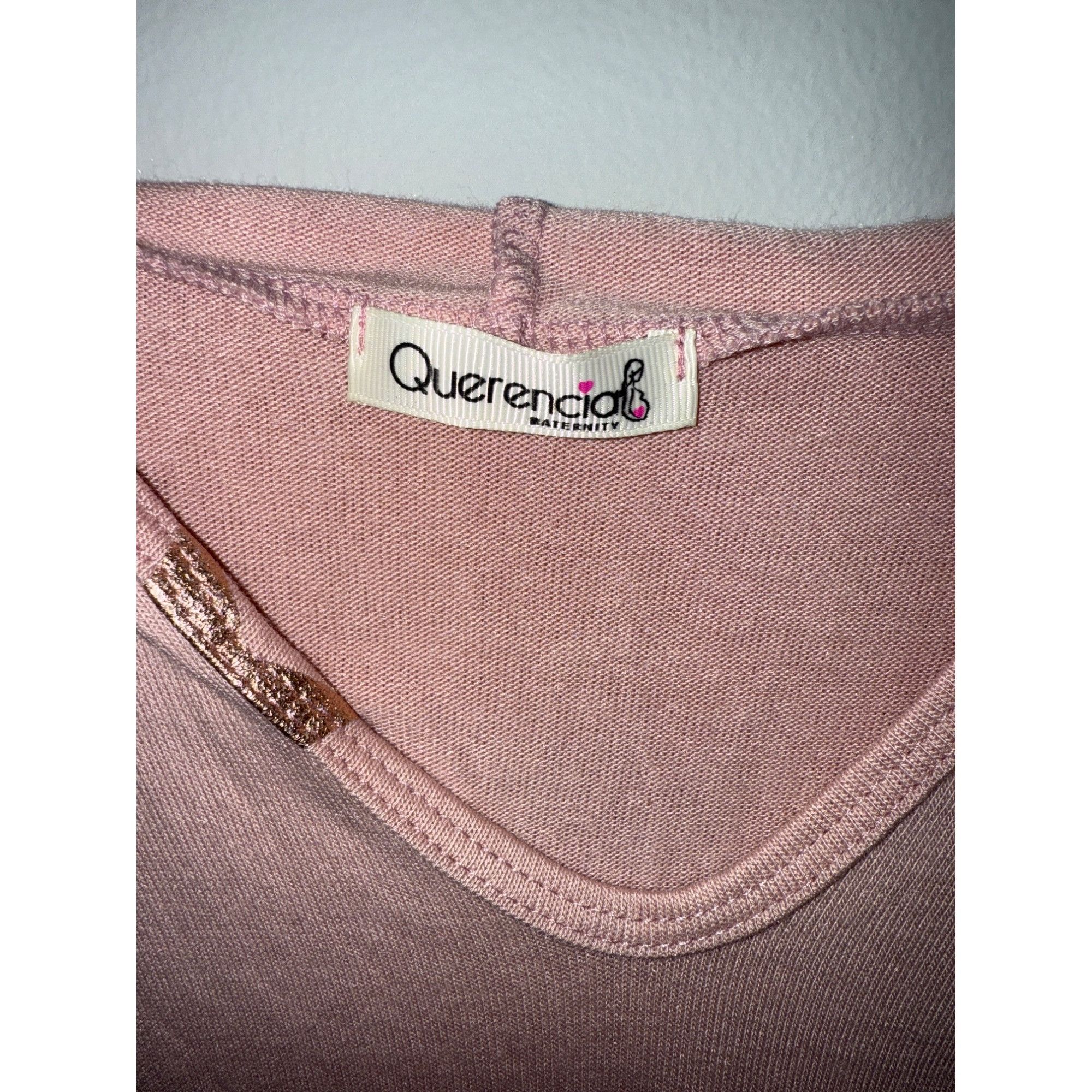 Other Maternity Star Print Hoodie Top Pink Metallic Accents Medium Size M / US 6-8 / IT 42-44 - 6 Thumbnail