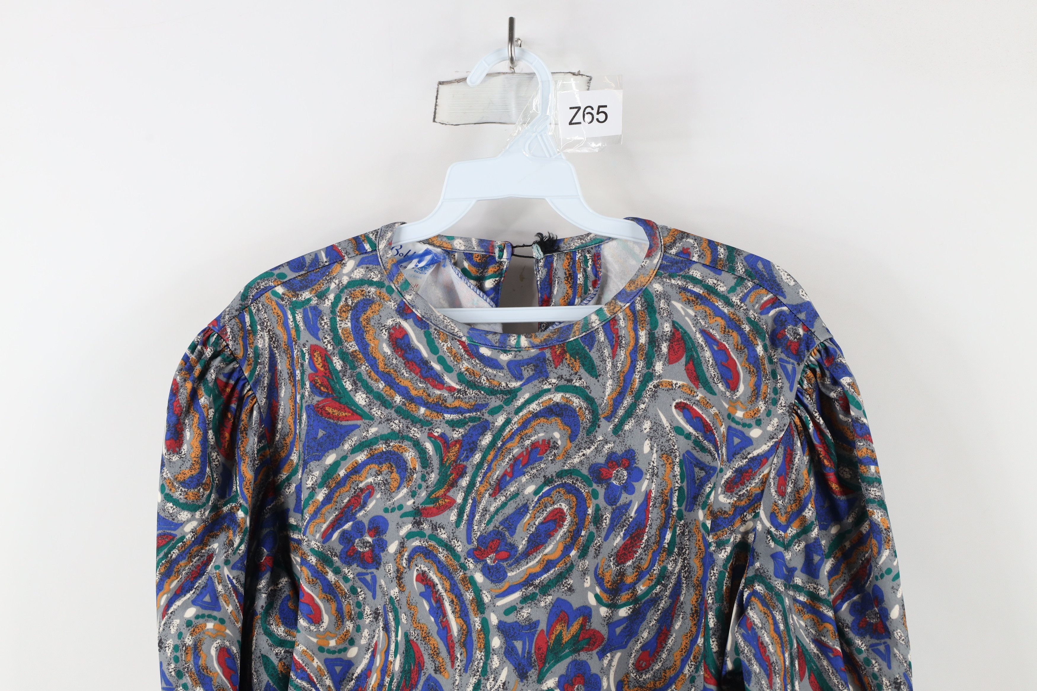 Vintage Vintage 80s 90s Streetwear Paisley Flower Knit Shirt Top USA Size XL / US 12-14 / IT 48-50 - 2 Thumbnail