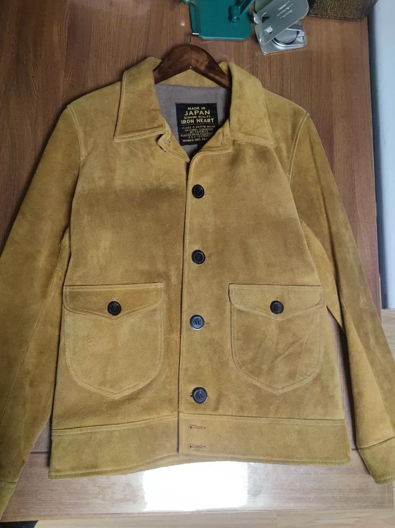Iron Heart Iron heart Early ginger out-of-print flip-fur cowhide jacke Size US XL / EU 56 / 4 - 3 Thumbnail