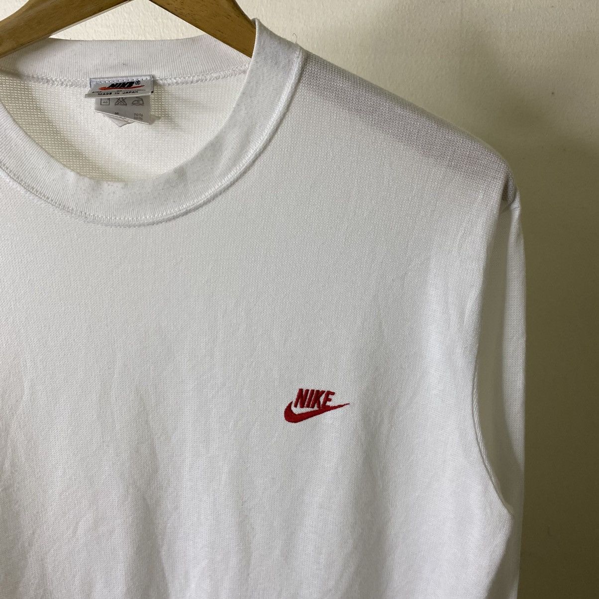 Nike Vintage 1990s Nike Essential Small Swoosh LS T Shirt Size US L / EU 52-54 / 3 - 2 Thumbnail