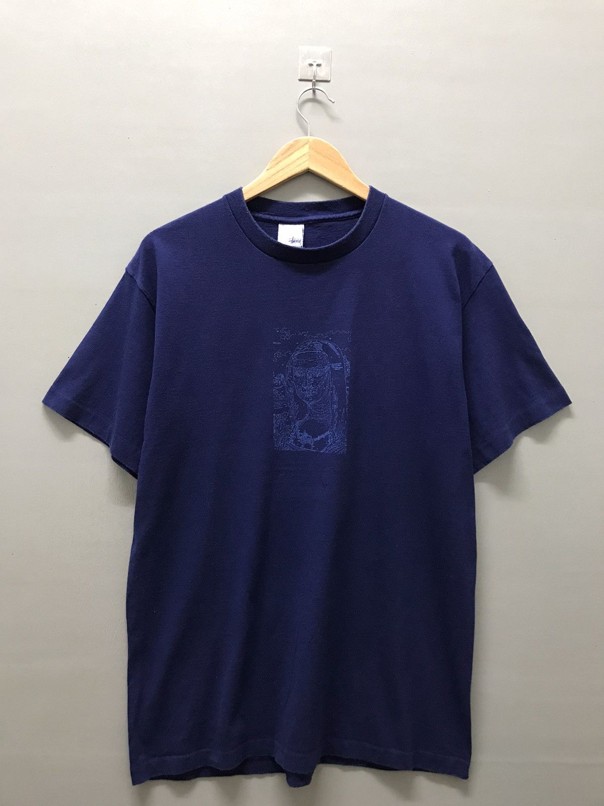 Vintage Vintage Stussy Mona Lisa Single Stitch Rare t-shirt | Grailed