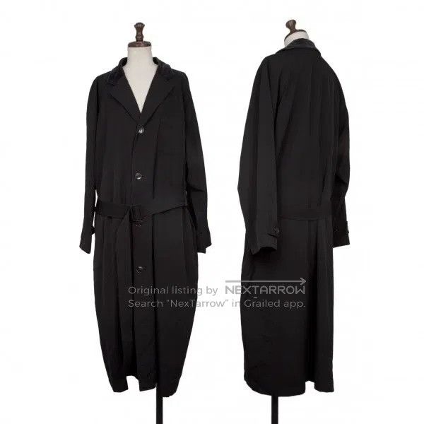 Comme des Garcons Comme Des Garcons Black velvet collar wool coat Size M / US 6-8 / IT 42-44 - 1 Thumbnail