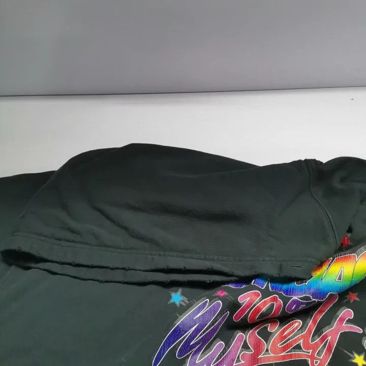Balenciaga Balenciaga Balenciaga Black Colorful Logo Distressed Hoodi Size US M / EU 48-50 / 2 - 2 Thumbnail