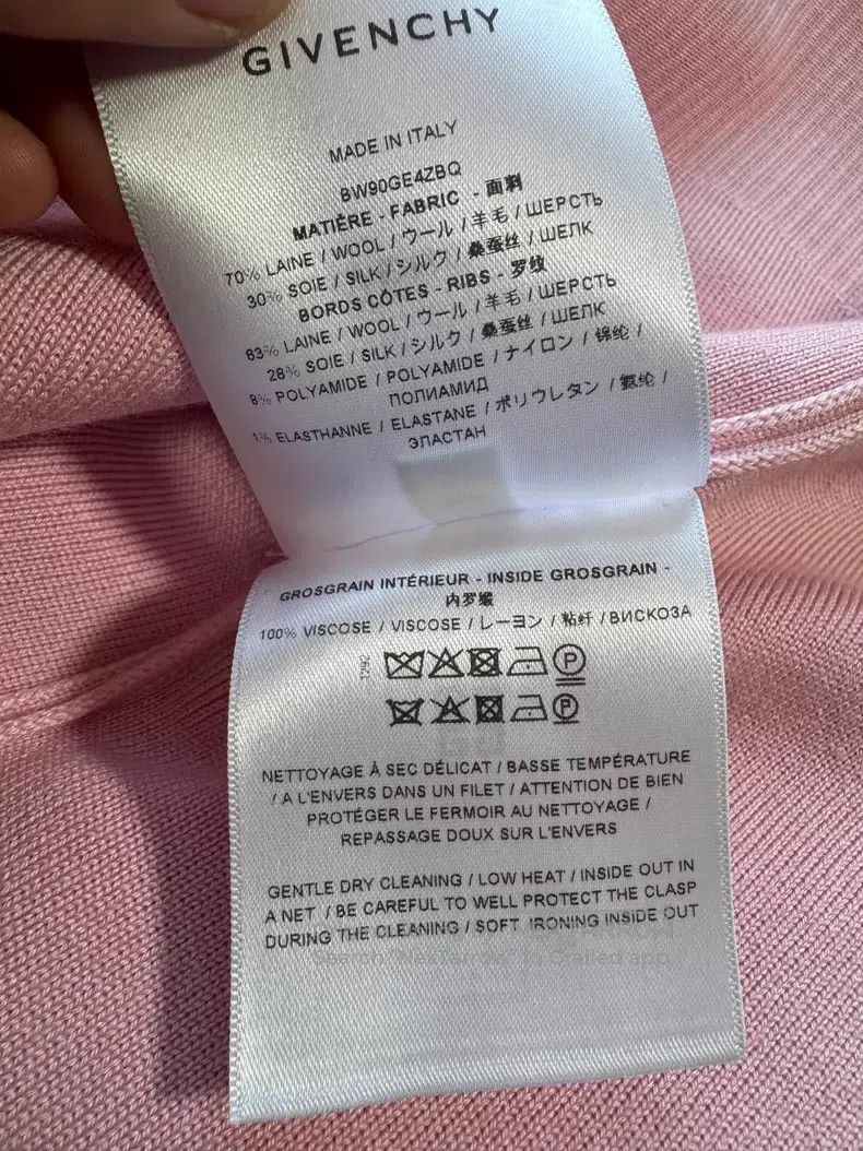 Givenchy Givenchy Pink Buckle Wool Cardigan Size S / US 4 / IT 40 - 4 Thumbnail