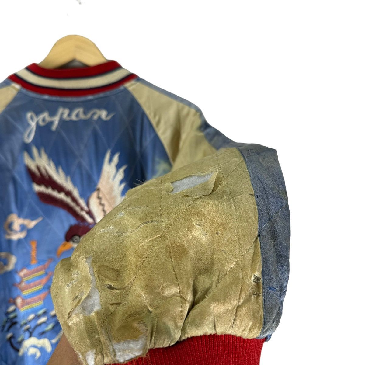 Vintage 🌟50s UNION MADE WHITEHEAD EAGLES SUKAJAN REVERSIBLE JACKET Size US M / EU 48-50 / 2 - 4 Thumbnail
