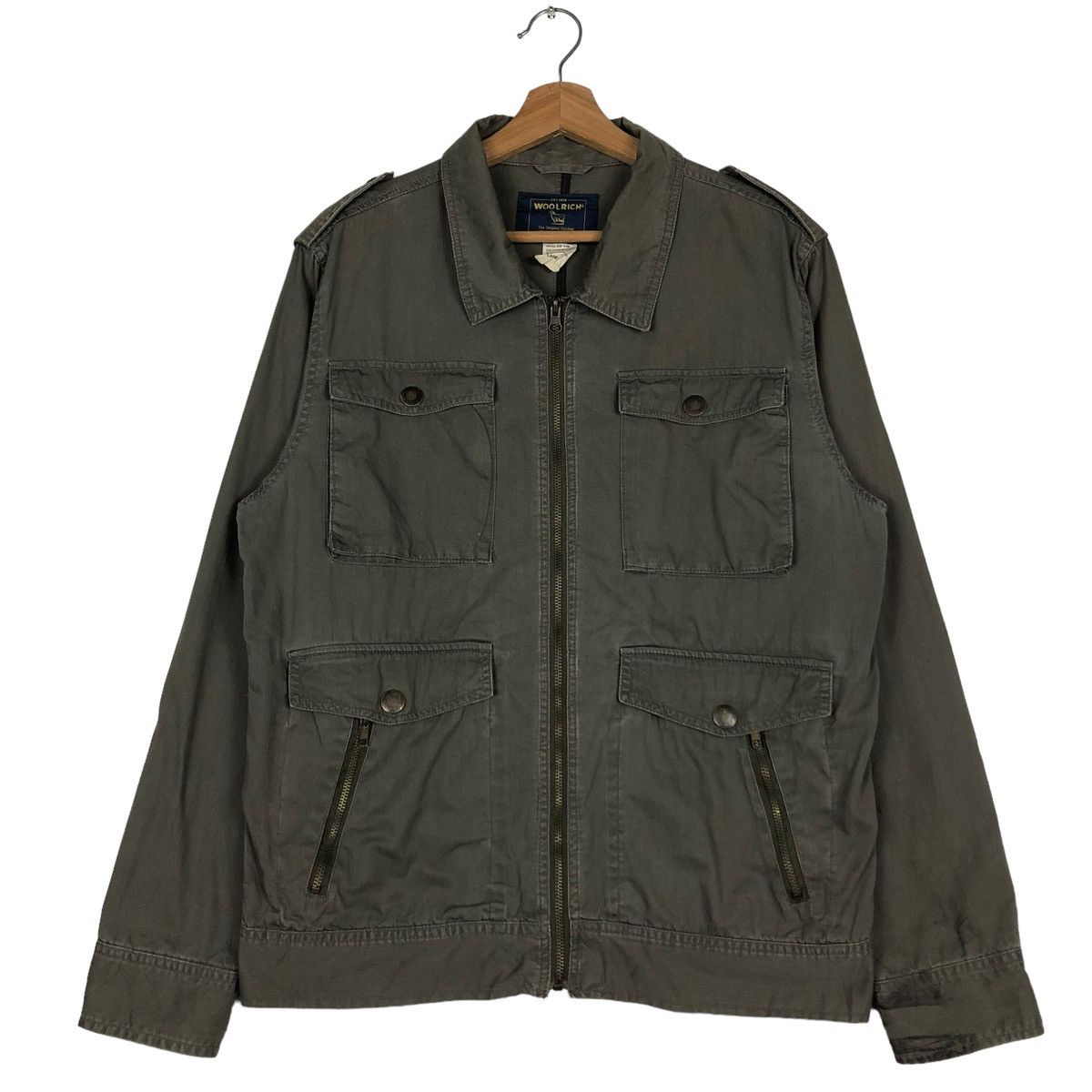 Japanese Brand 🔥VINTAGE CARGO BIKER MULTI POCKET JACKET WOOLRICH JAPAN Size US L / EU 52-54 / 3 - 1 Thumbnail